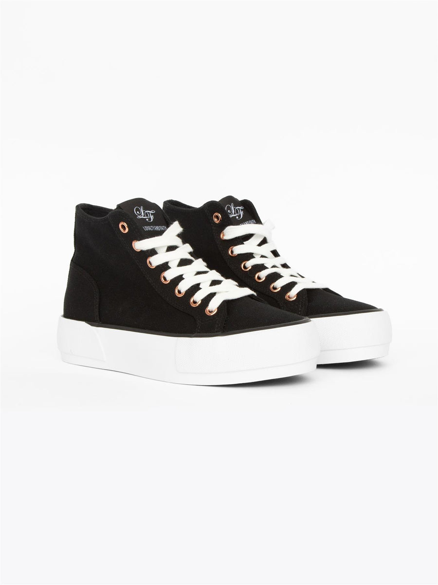 Ladies Millie Hi-Tops Black/White