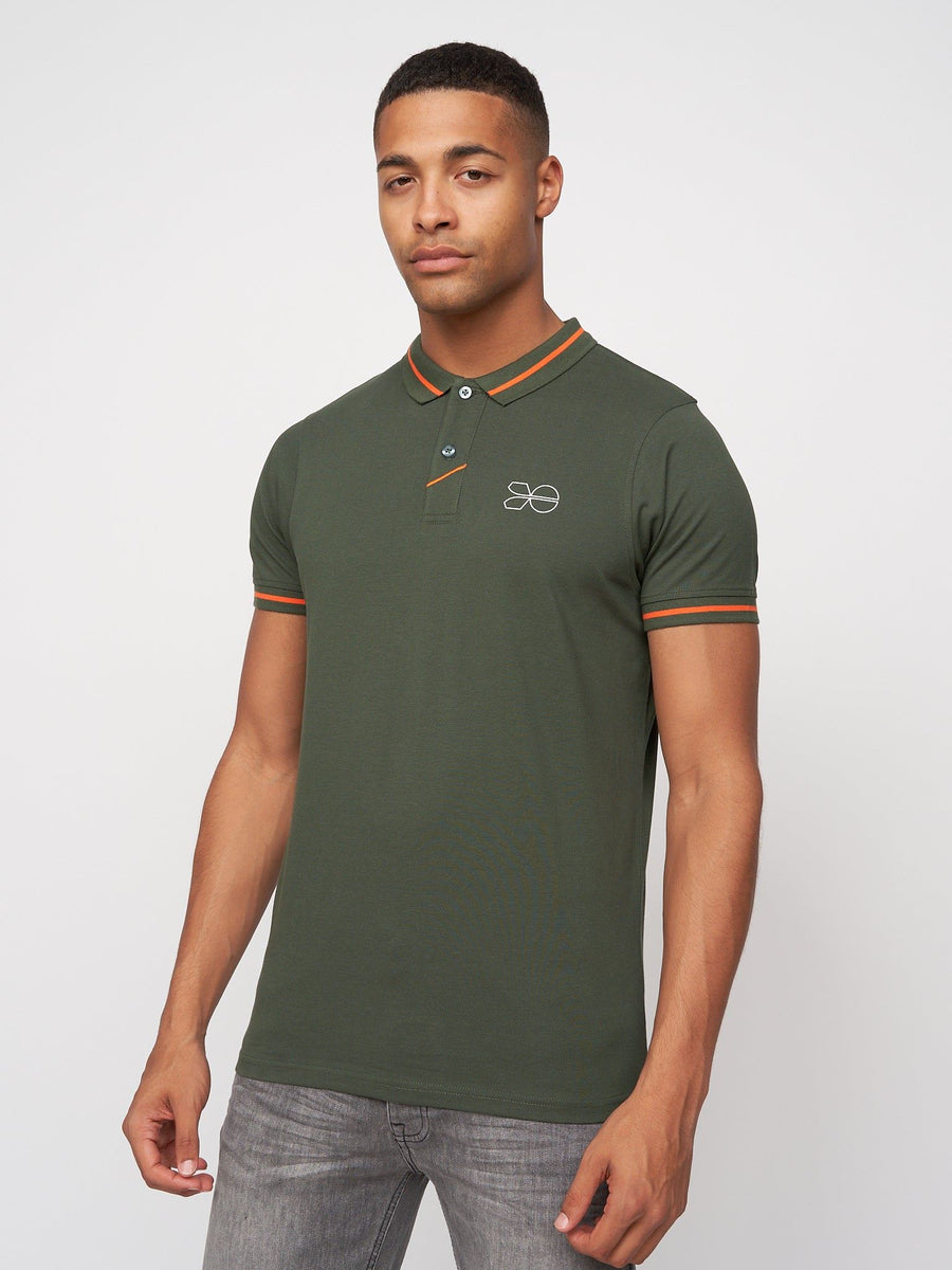 Mens Tata Polo Deep Olive