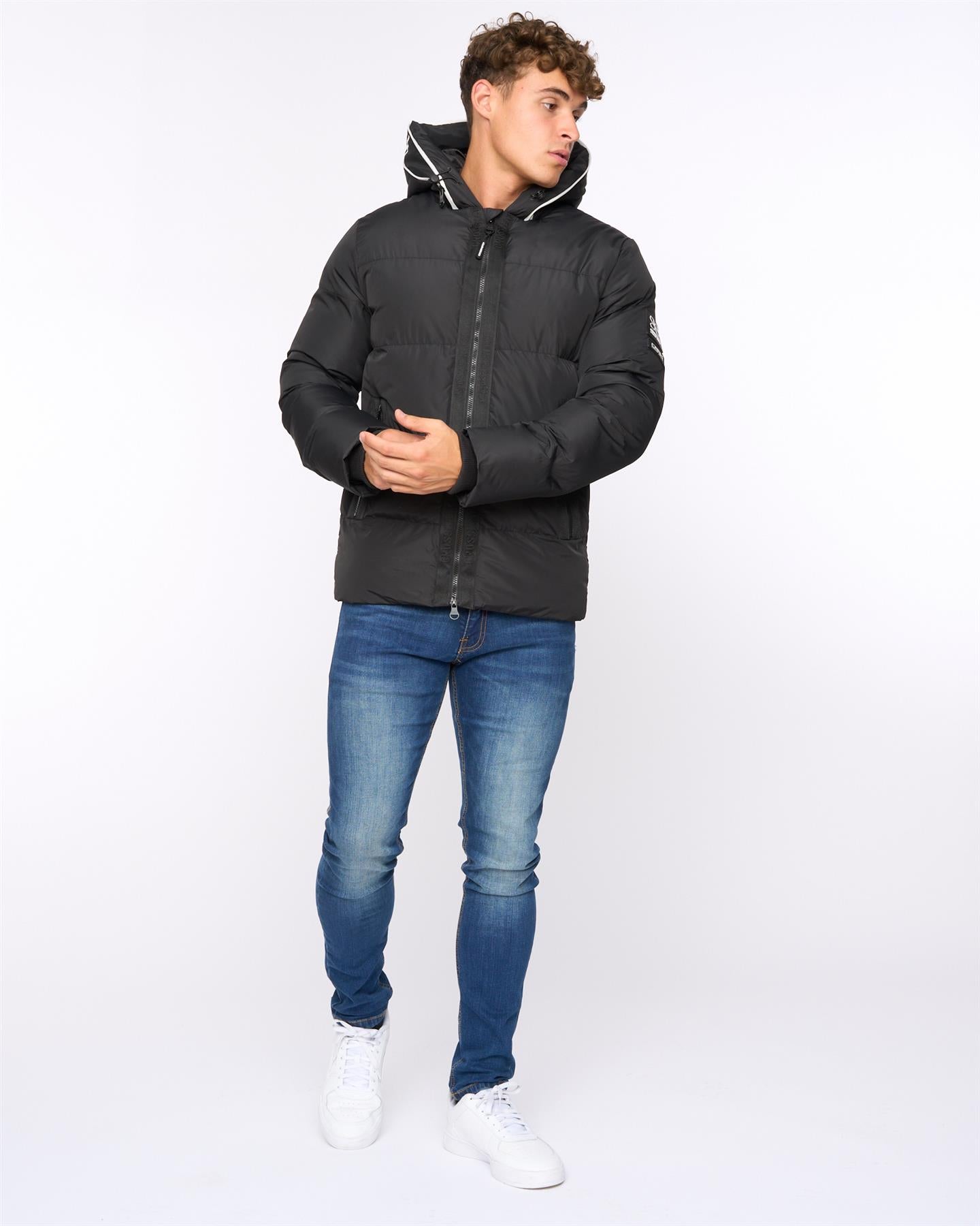 Mens Sandbox Hooded Jacket Black