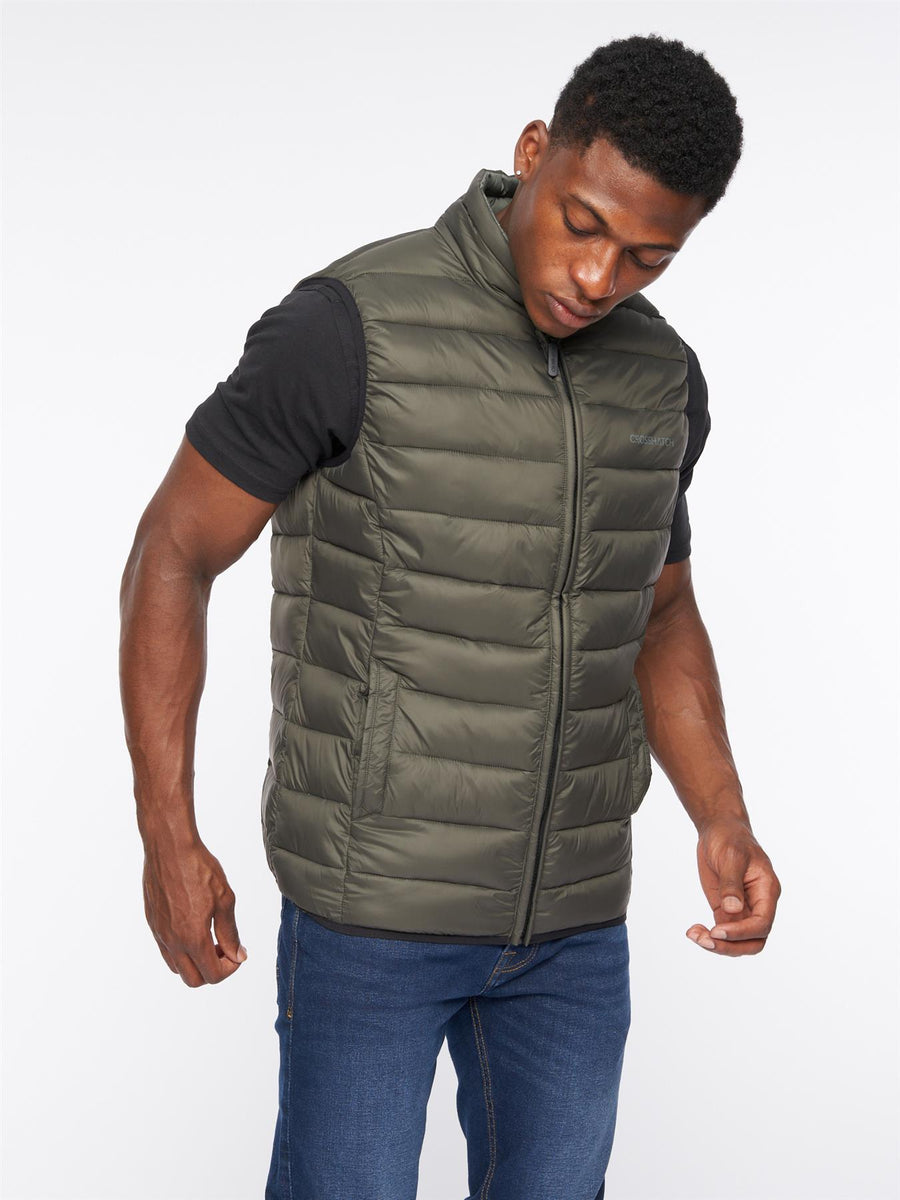 Mens Gattering Gilet Olive