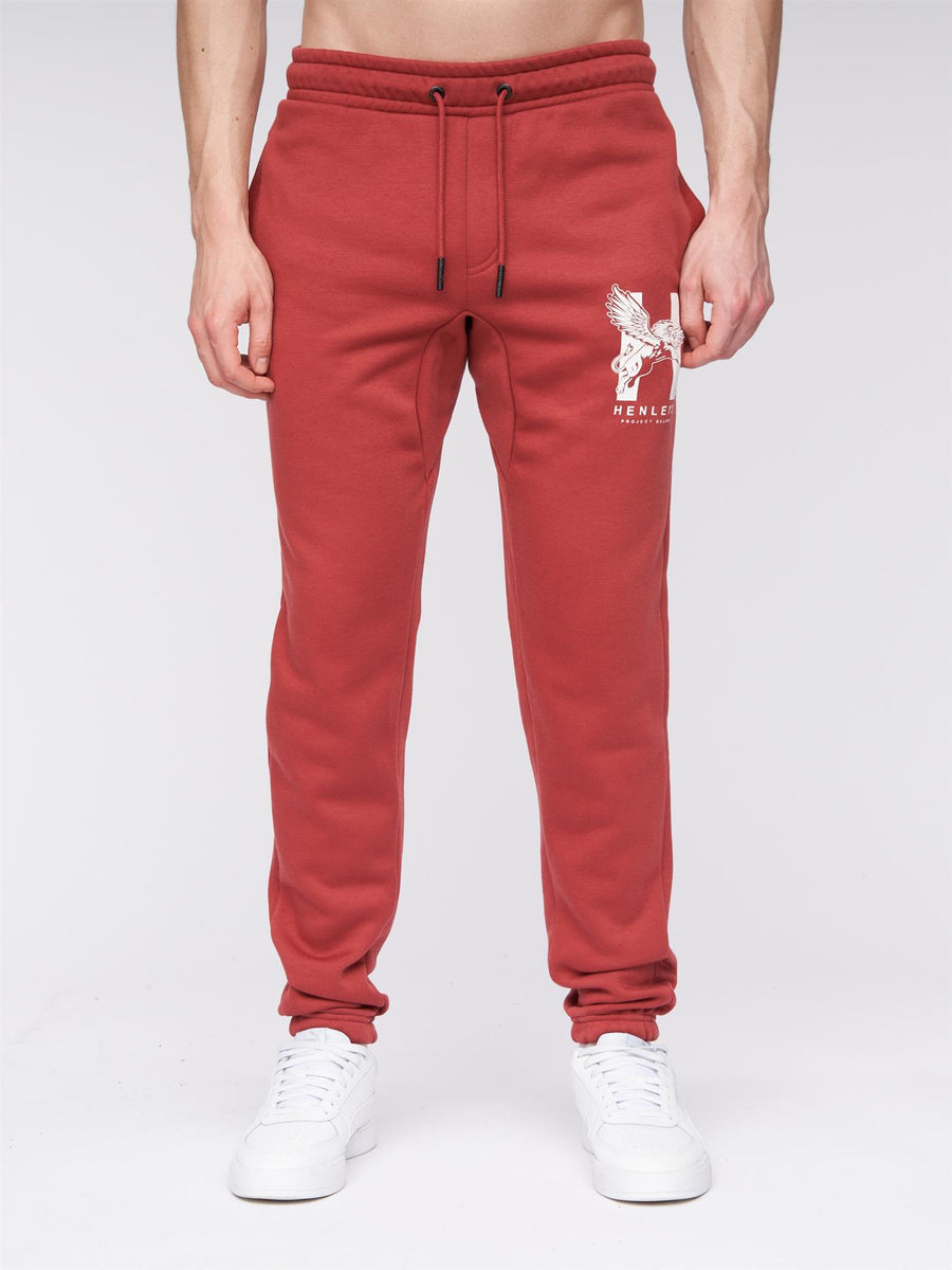 Mens Curveball Joggers Deep Red