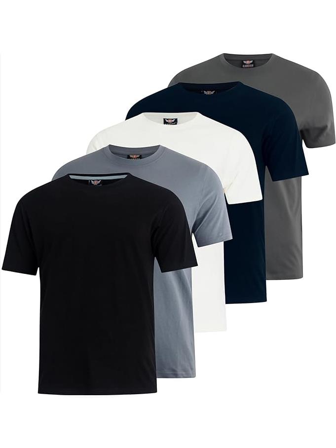 Men's Dovar T-Shirt 5pk Blues