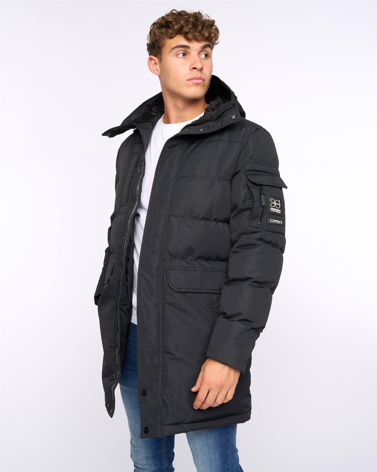 Mens Milwaka Long Jacket Black