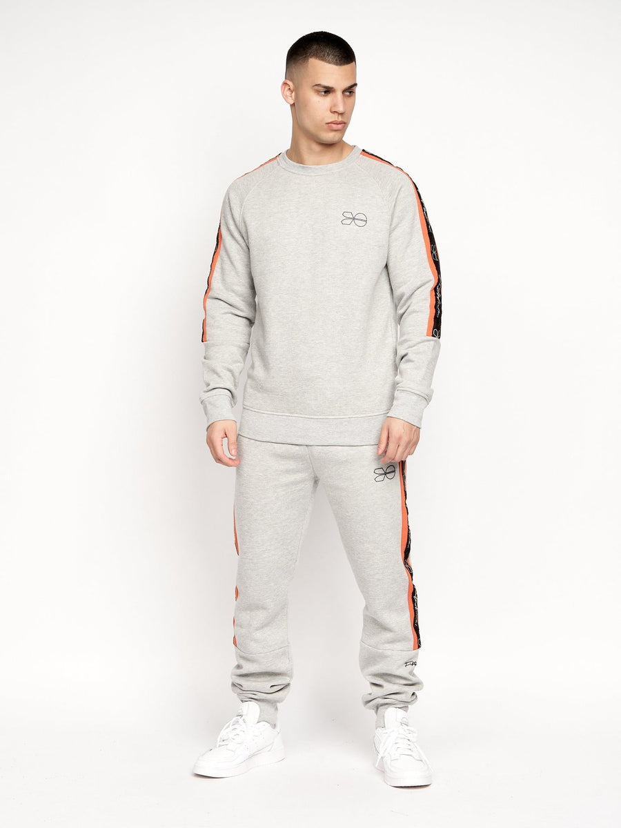 Mens Grassmeere Crew Sweat Grey Marl