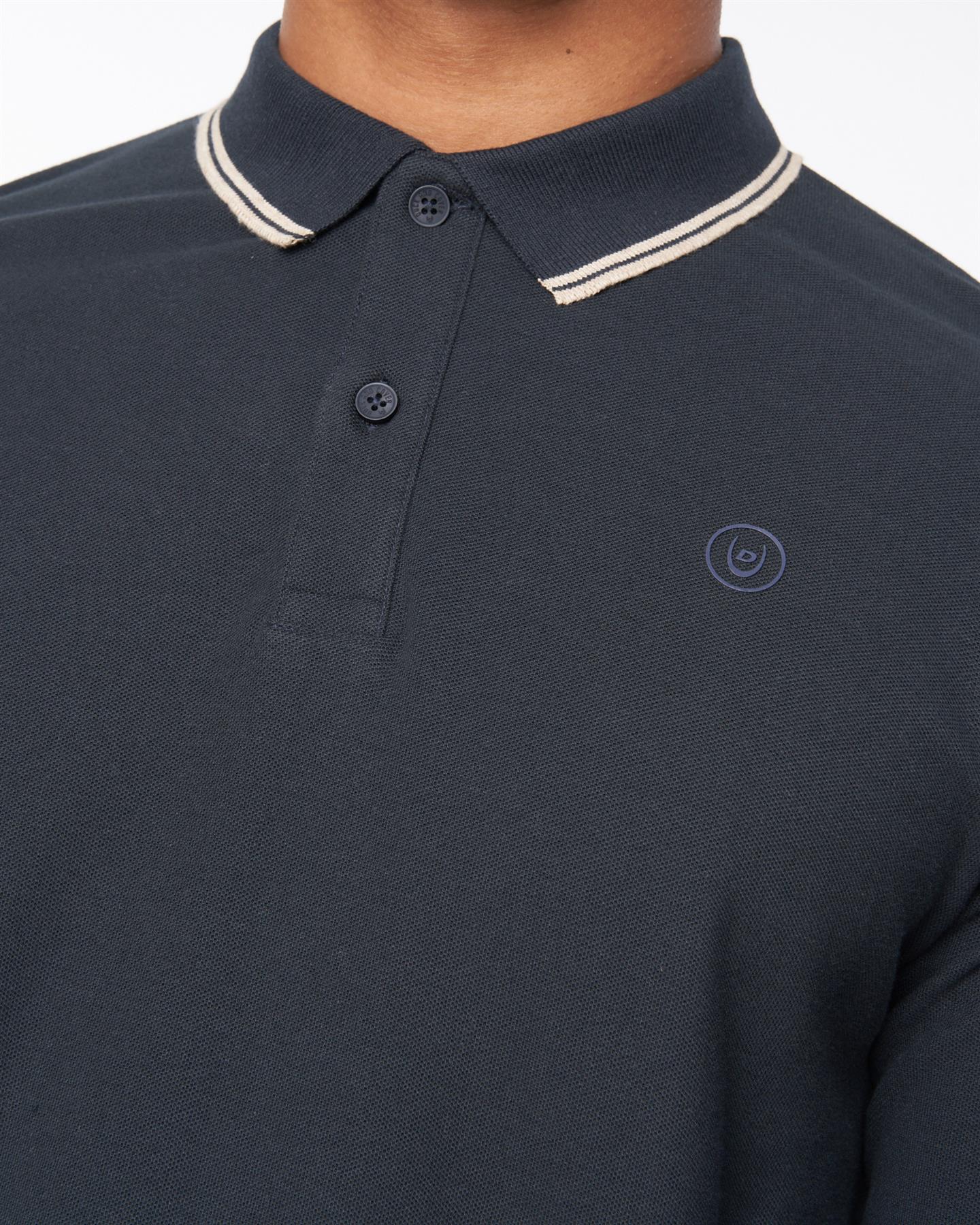 Mens Roxberry Long Sleeve Polo Navy