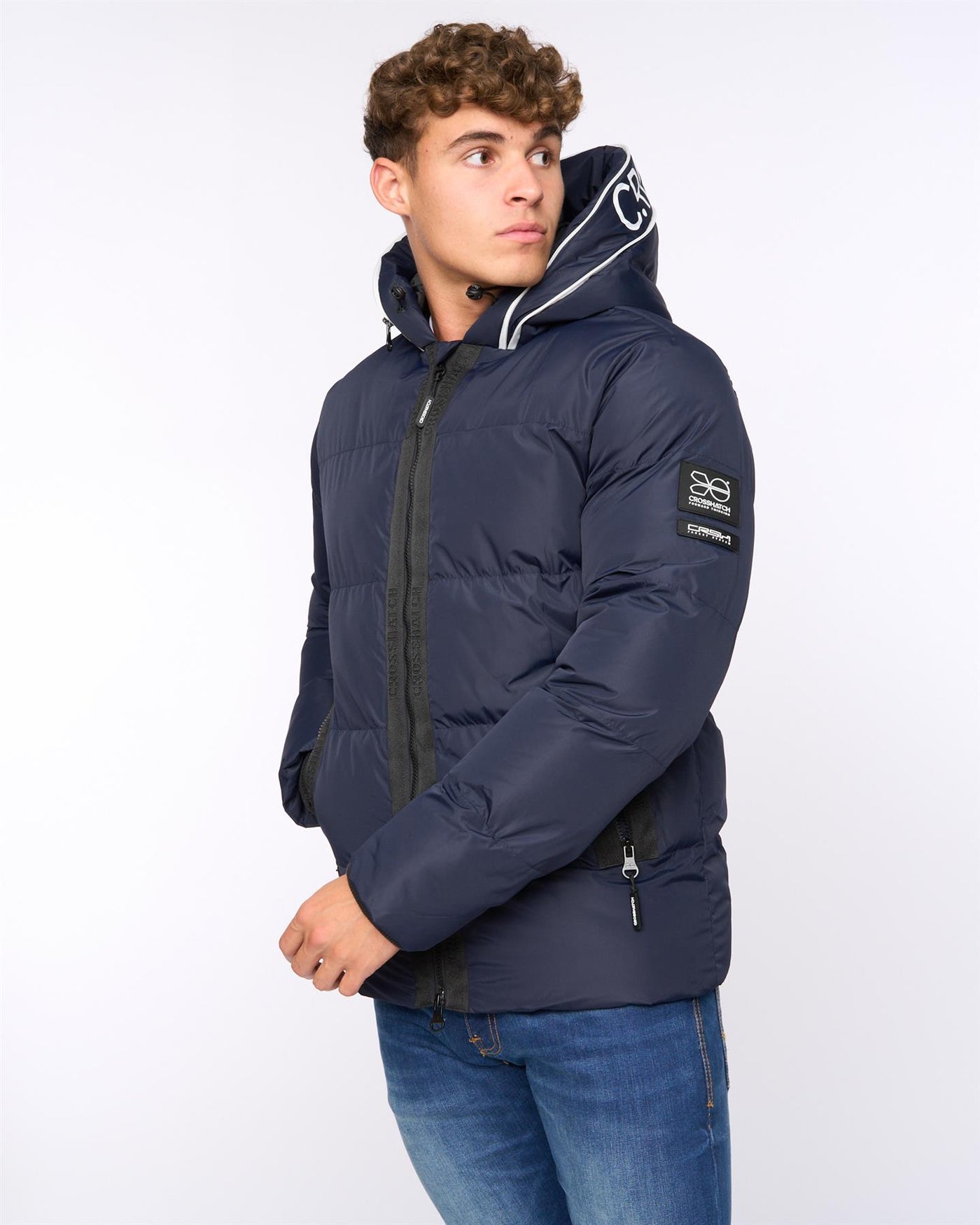 Mens  Sandbox Hooded Jacket Navy