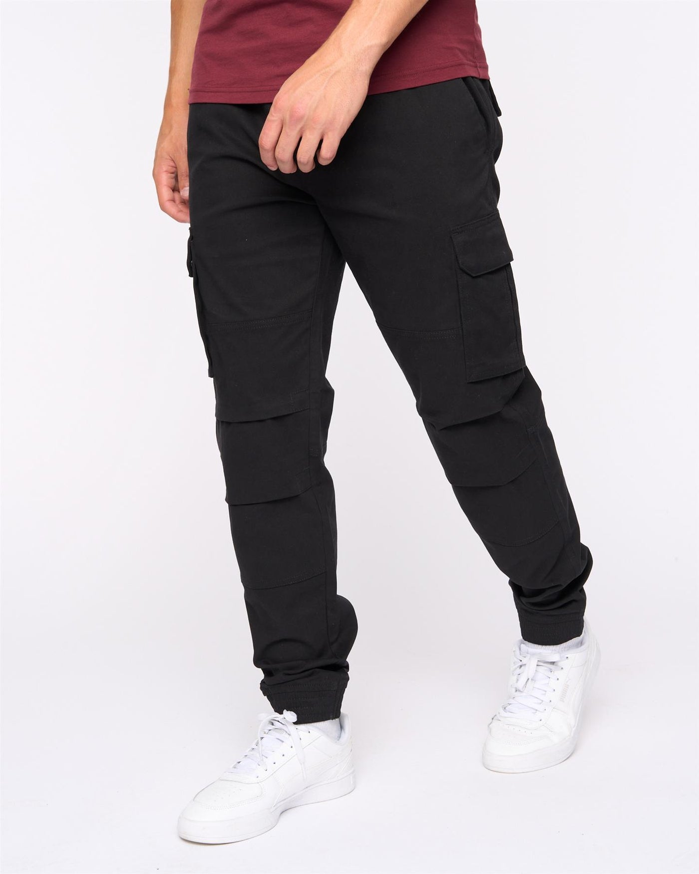 Mens Pendles Cargo Pants Black