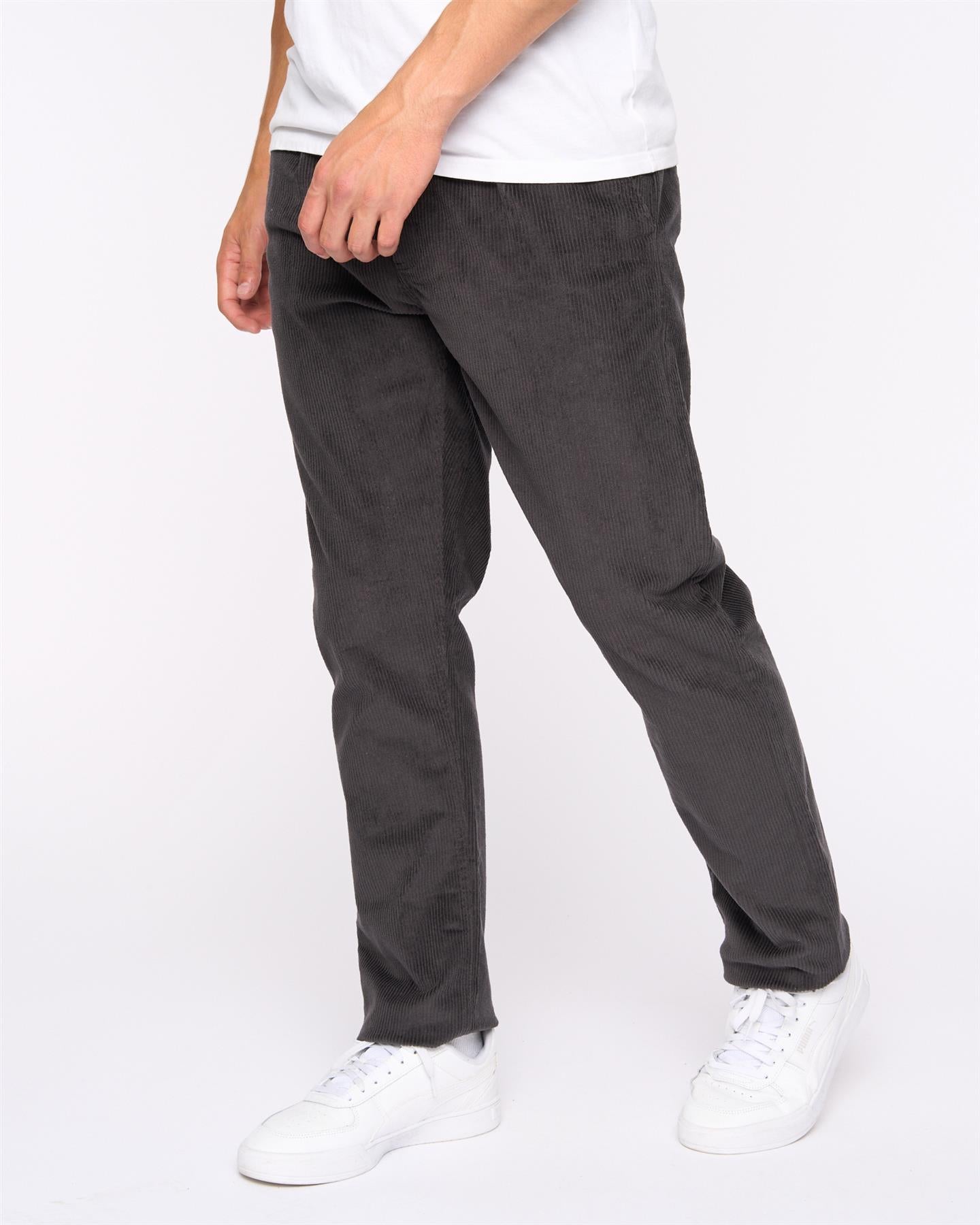 Mens Cordout Loose Pants Anthracite