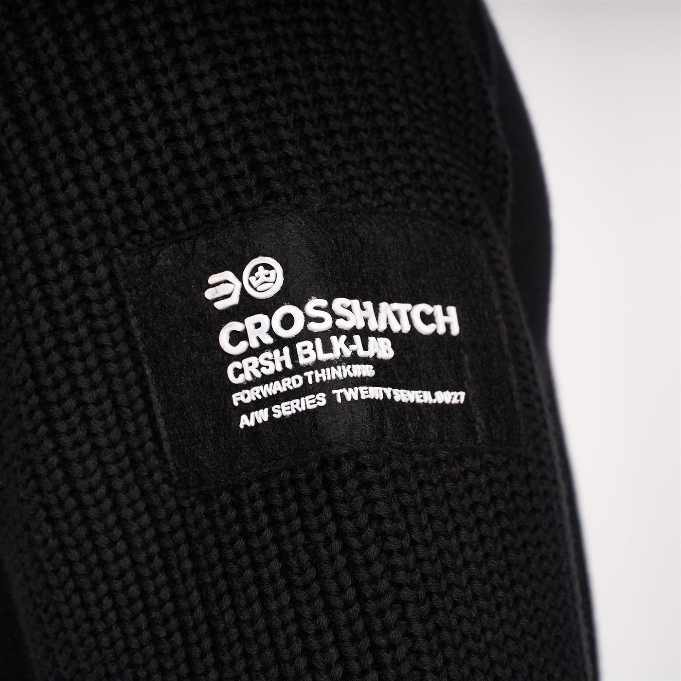 Mens Birchin Zip Thru Knit Black