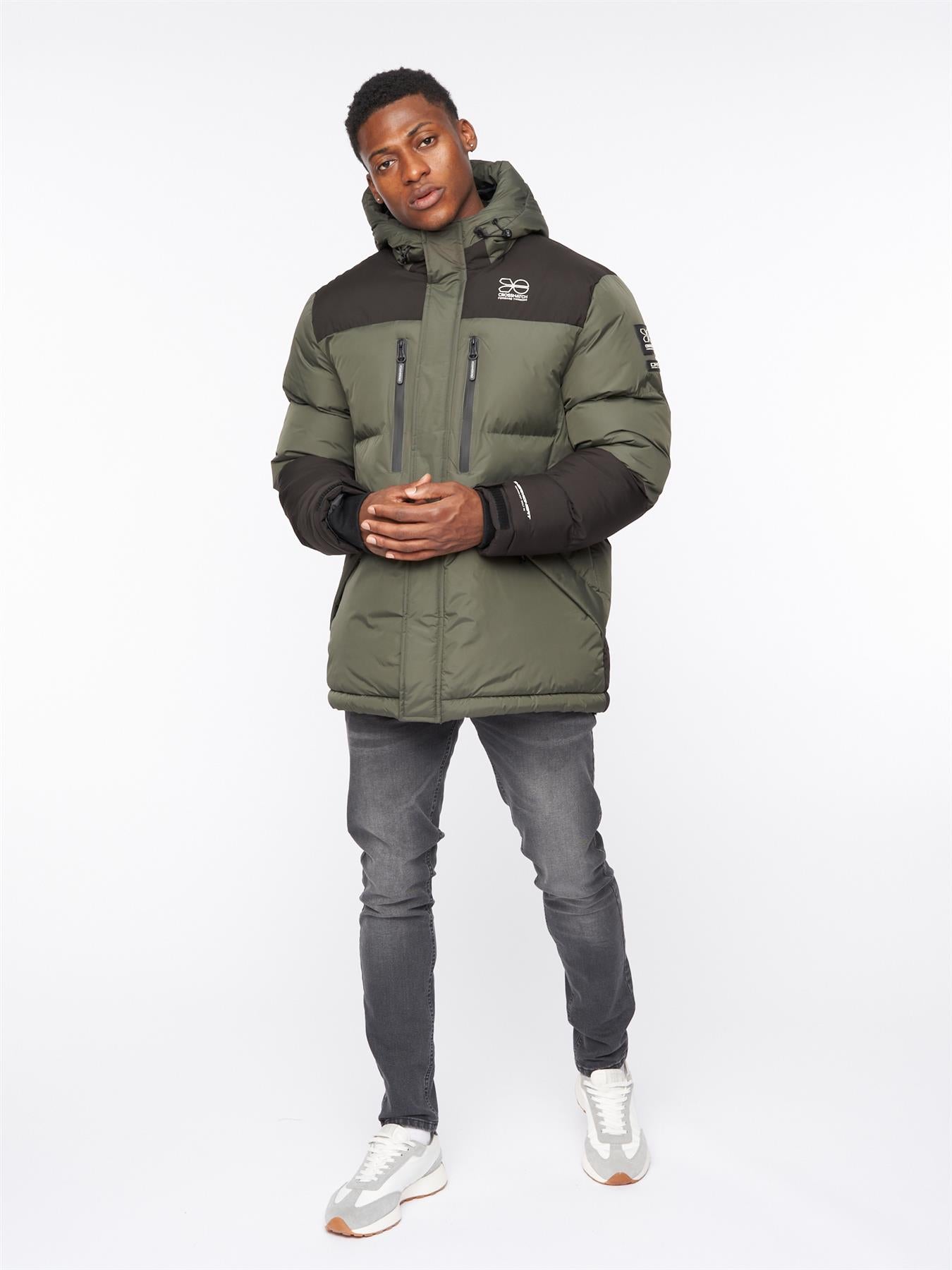 Mens Squadage Panel Jacket Olive