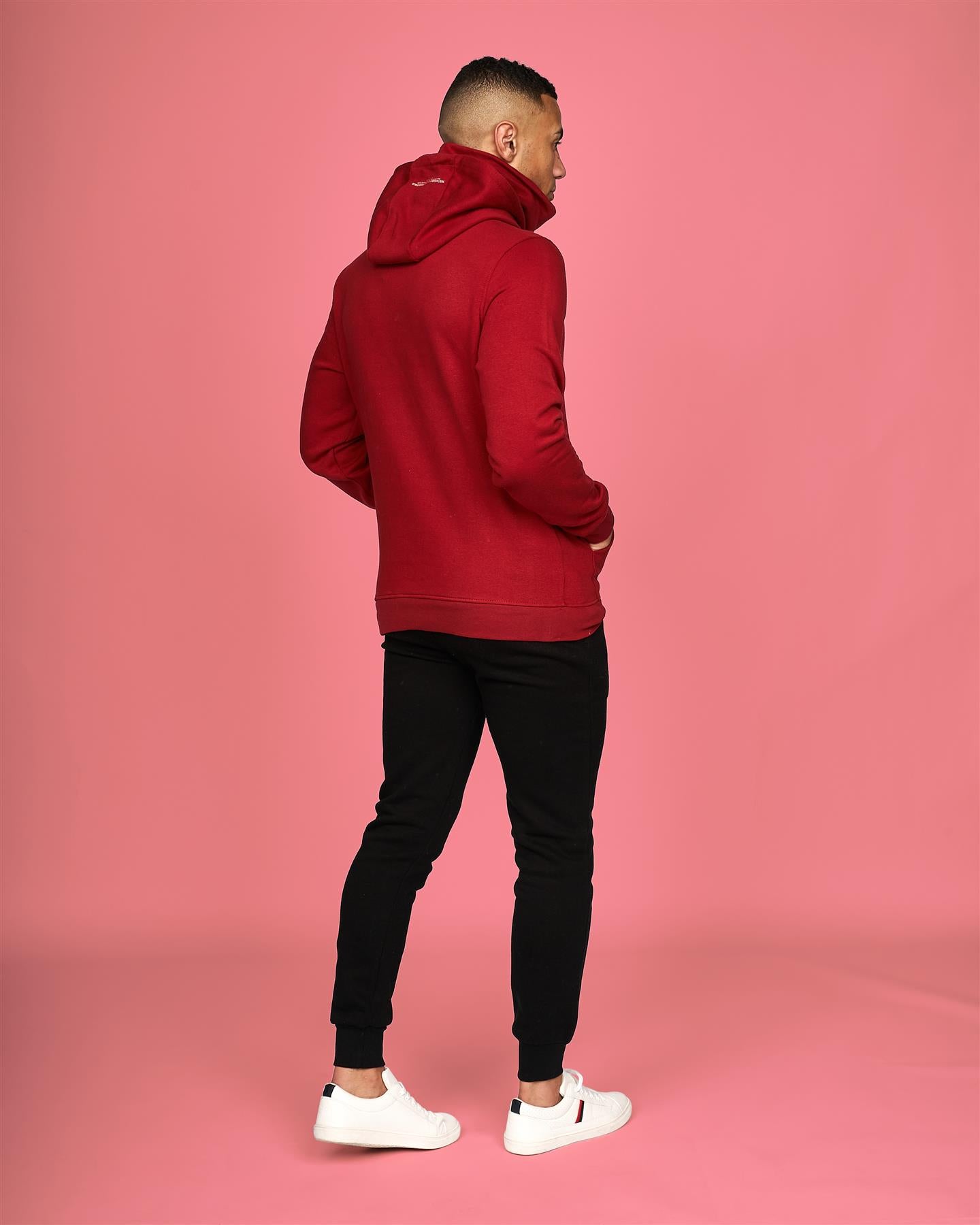 Mens Venmark Snood Sweat Red