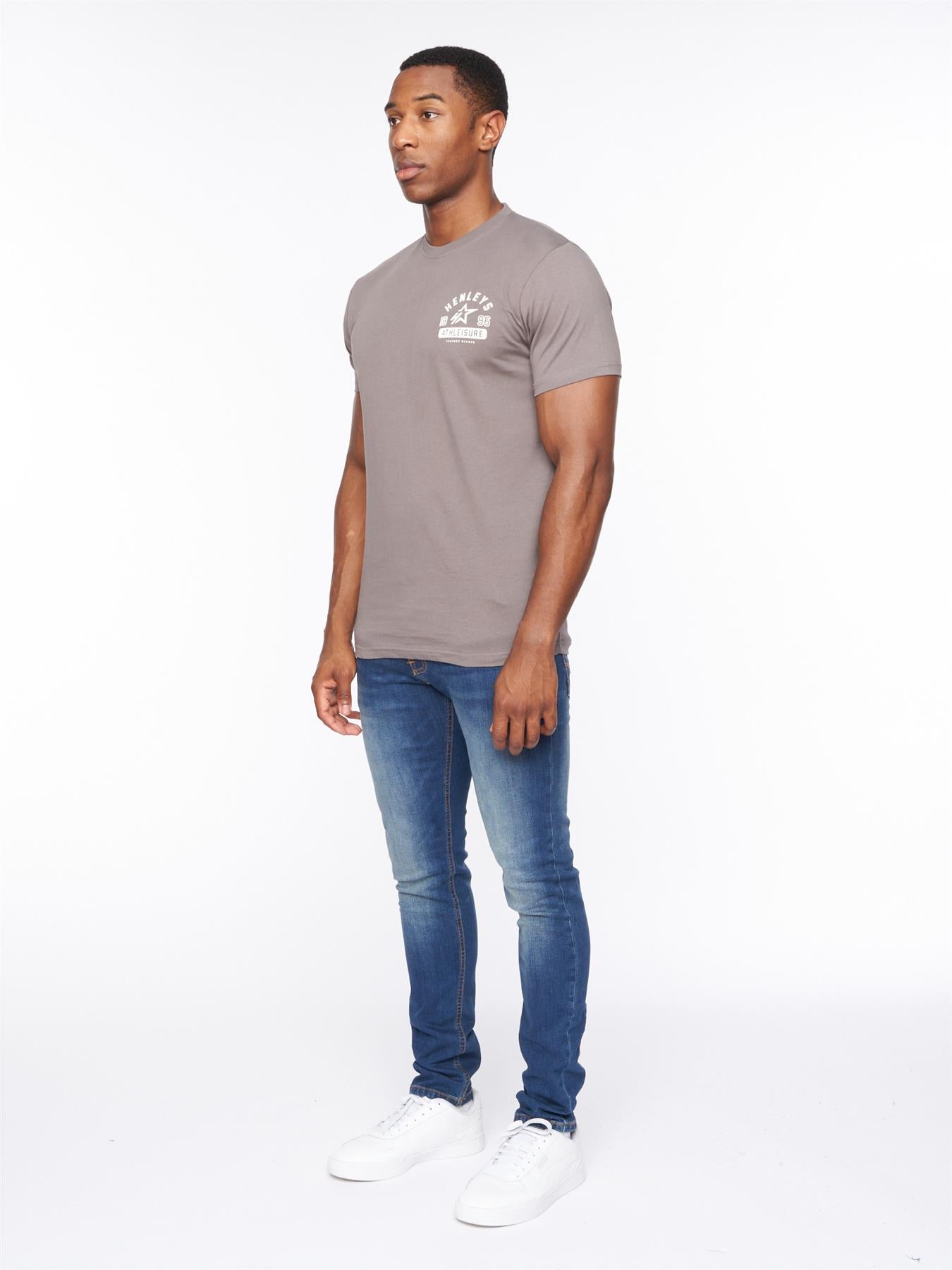 Mens Upton T-Shirt Dark Grey