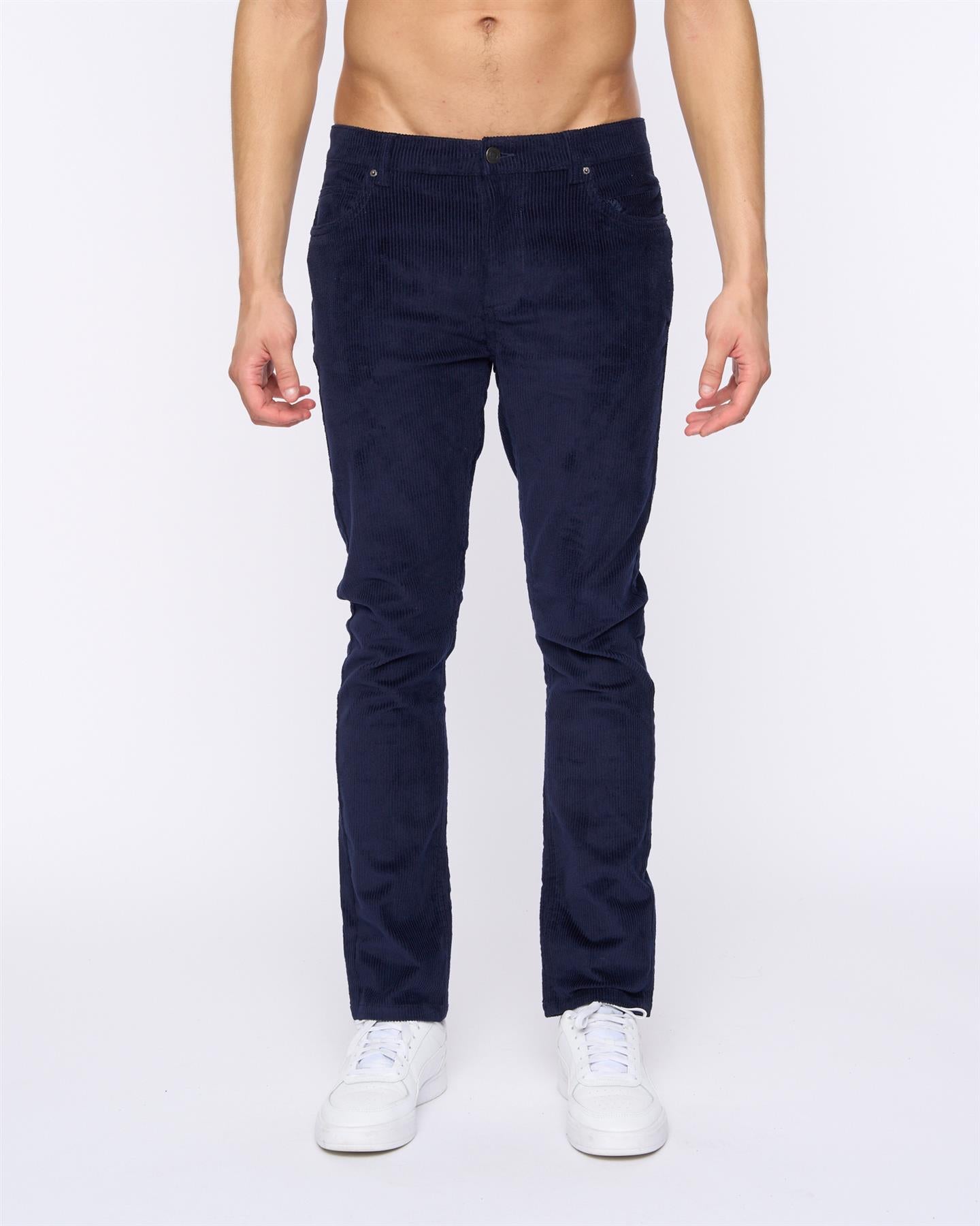 Mens Cordsome Trousers Navy