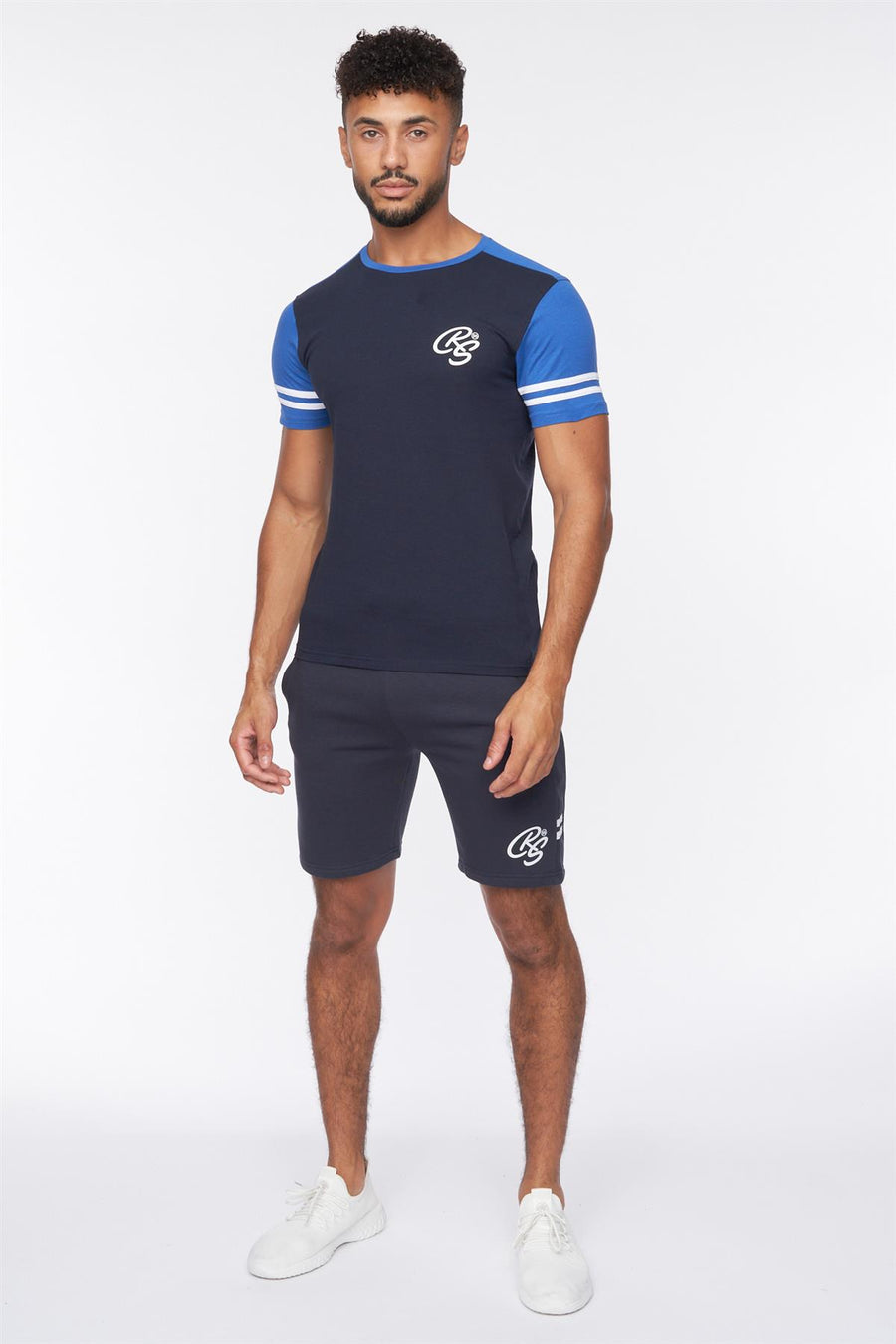 Techland T-Shirt/Shorts Set Navy/Blue
