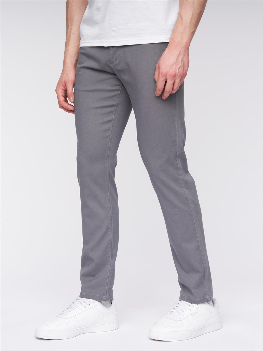 Mens Visit Chinos Grey