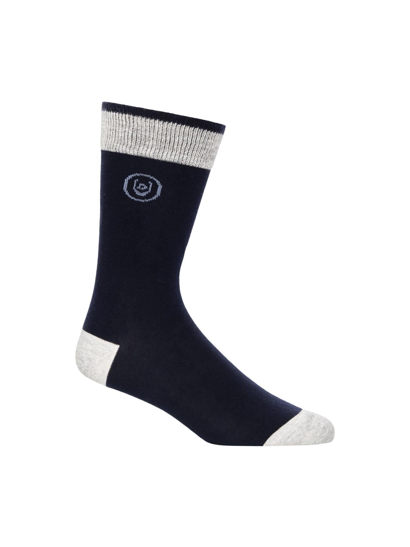 Mens Bellion Blue Socks 7pk Assorted