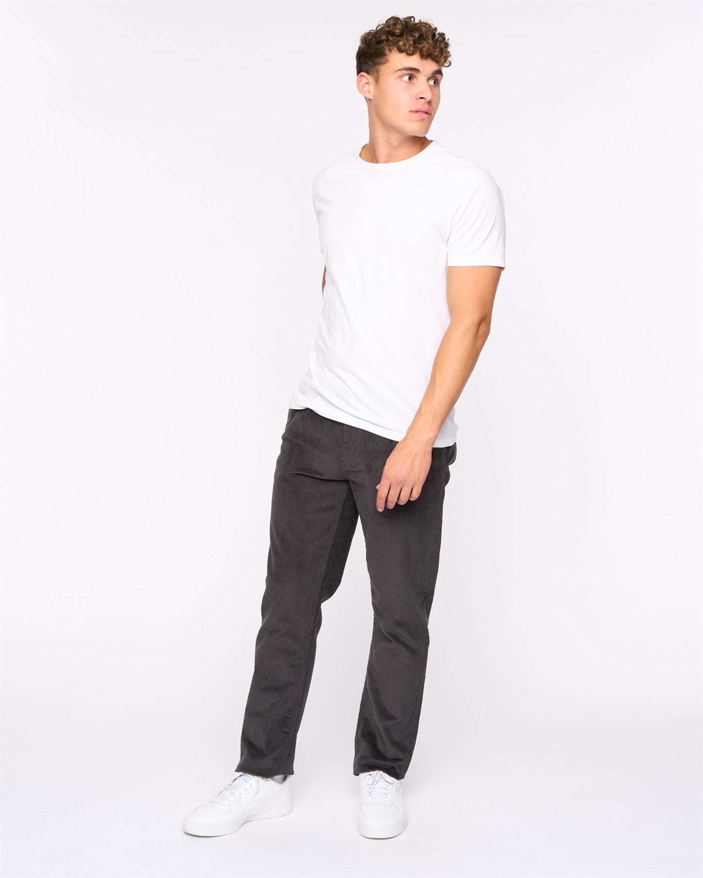 Mens Cordout Loose Pants Anthracite