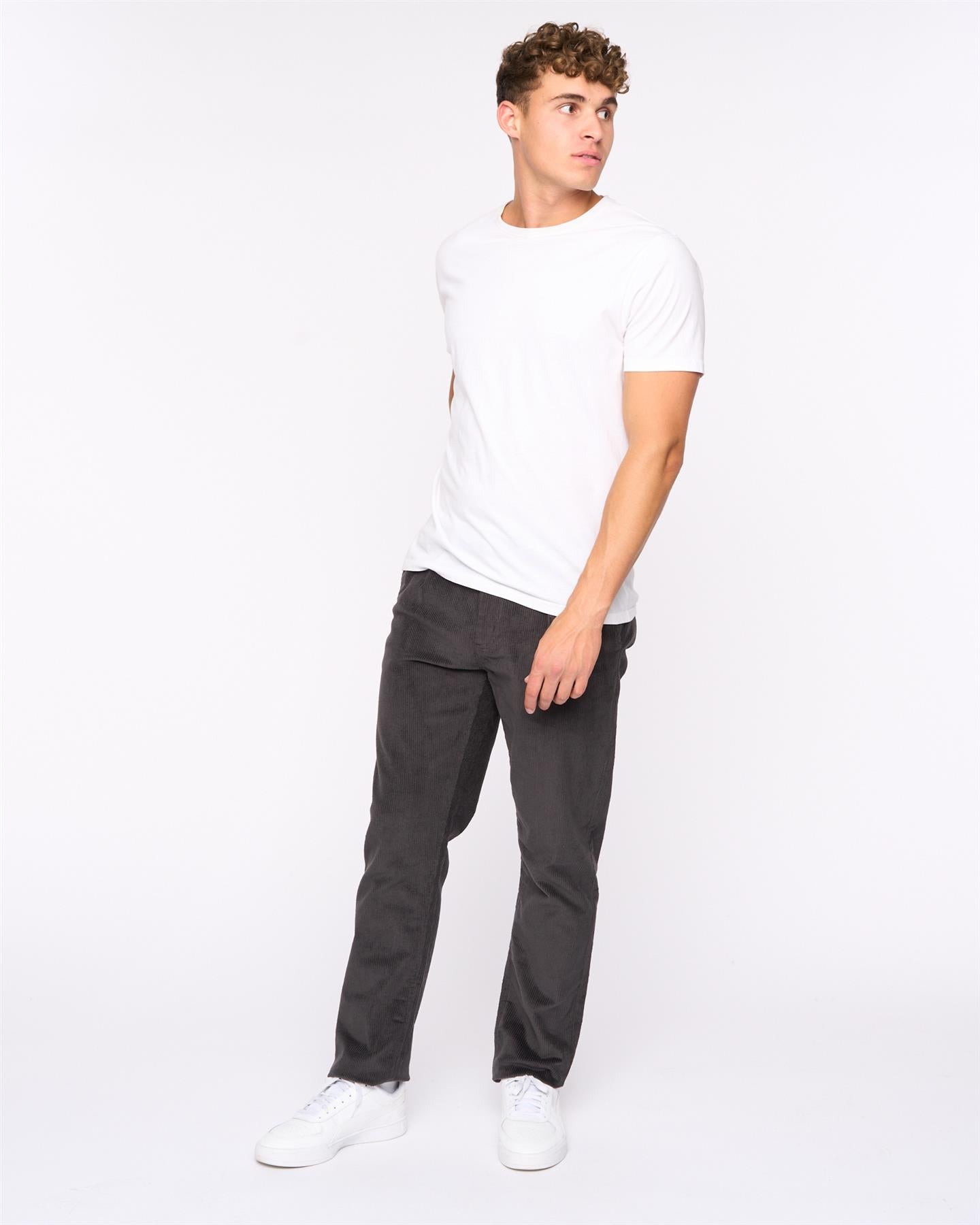 Mens Cordout Loose Pants Anthracite