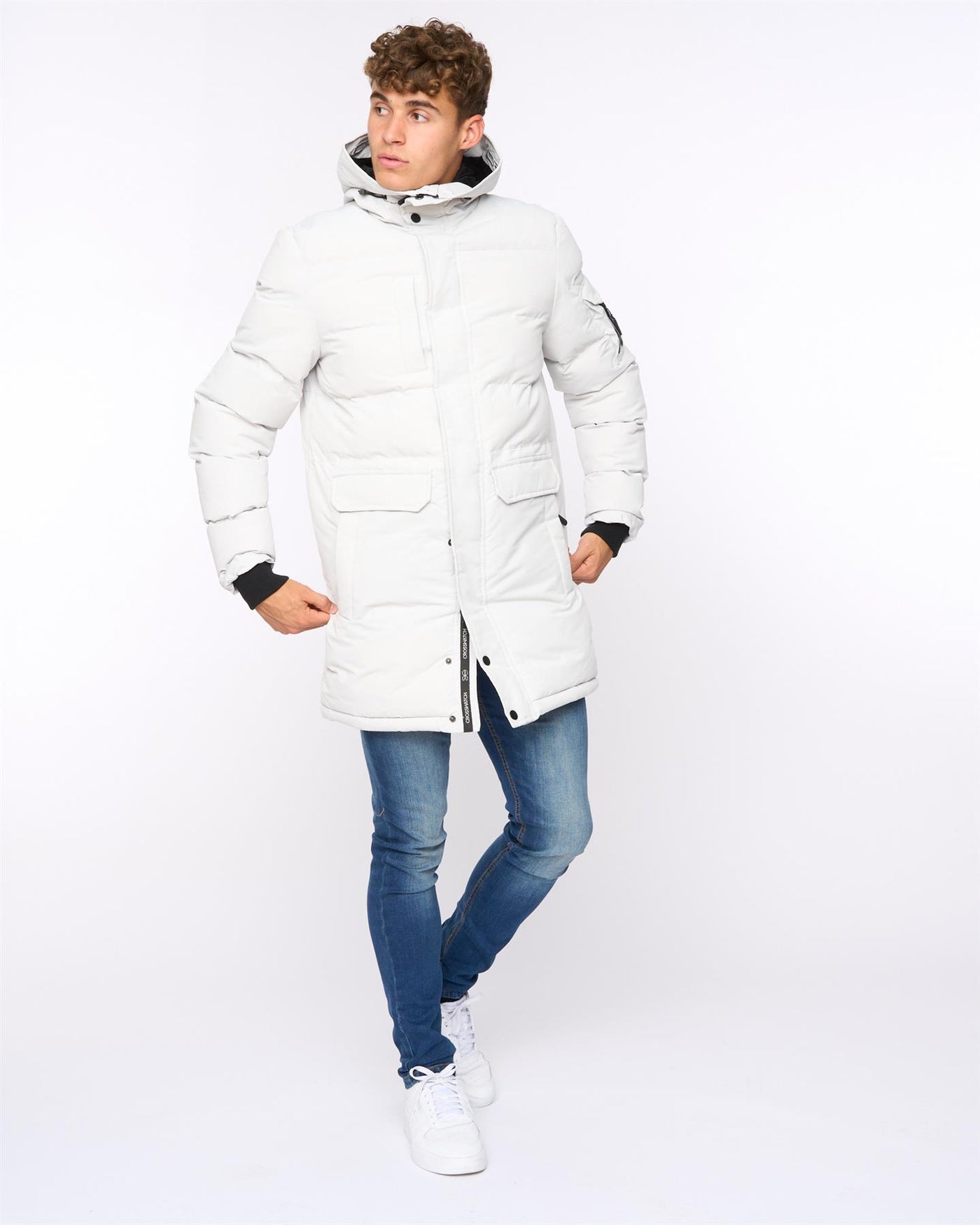 Mens Milwaka Long Jacket Putty