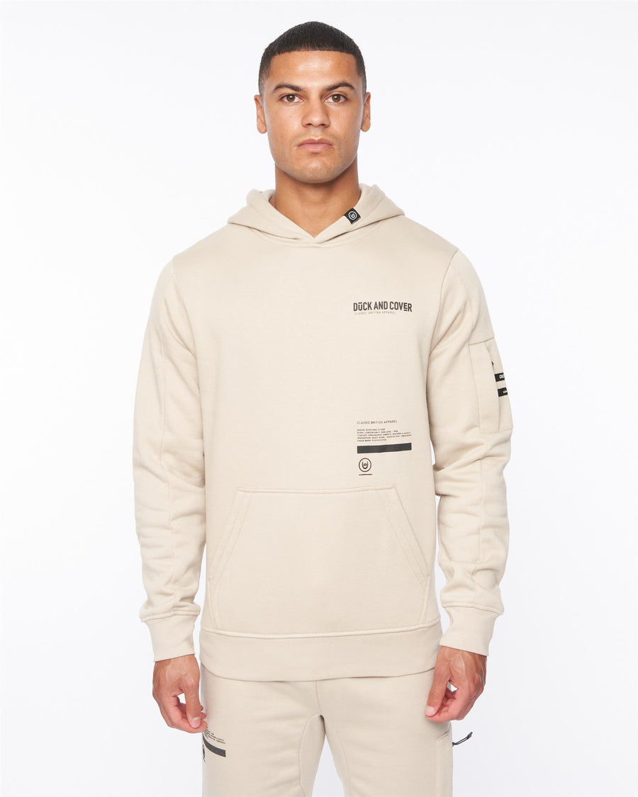 Mens Heningys Hoodie Greige