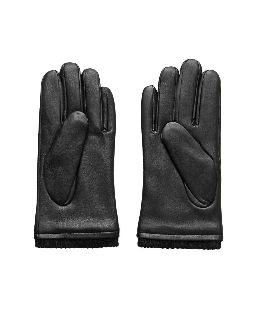 Mens FC Classic Leather Gloves Black