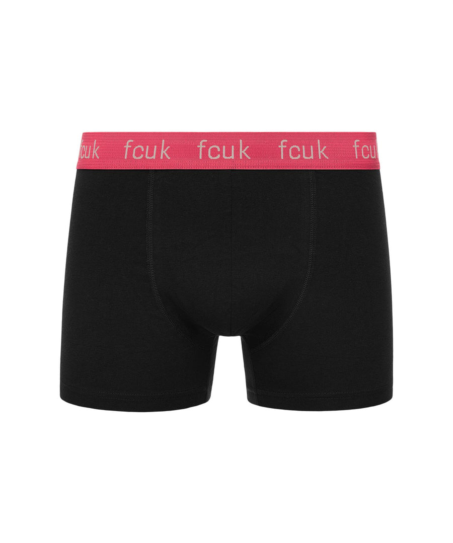 Mens FCUK2 Boxers 3pk Black