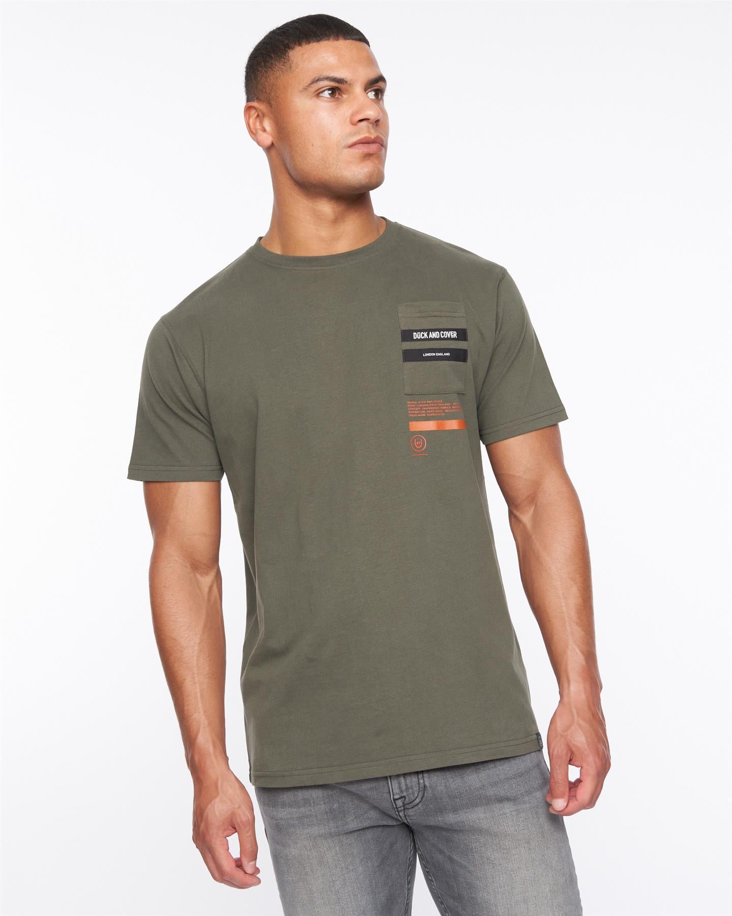 Mens Heningys T-Shirt Dark Olive