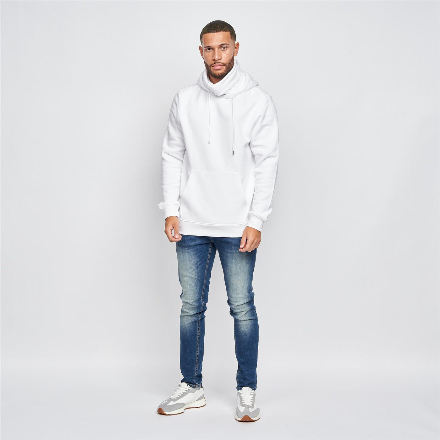 Mens Venmark Snood Sweat White