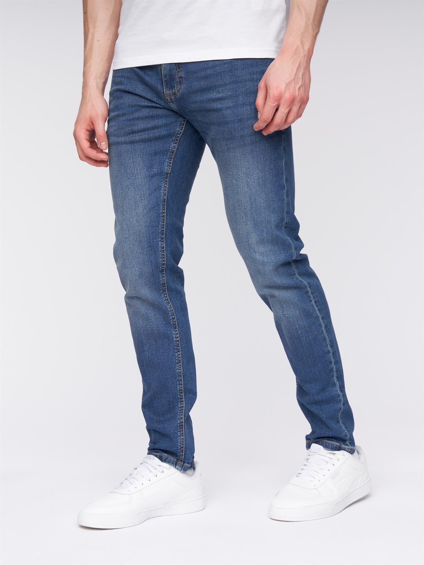 Mens Mayhen Slim Fit Jeans Stone Wash