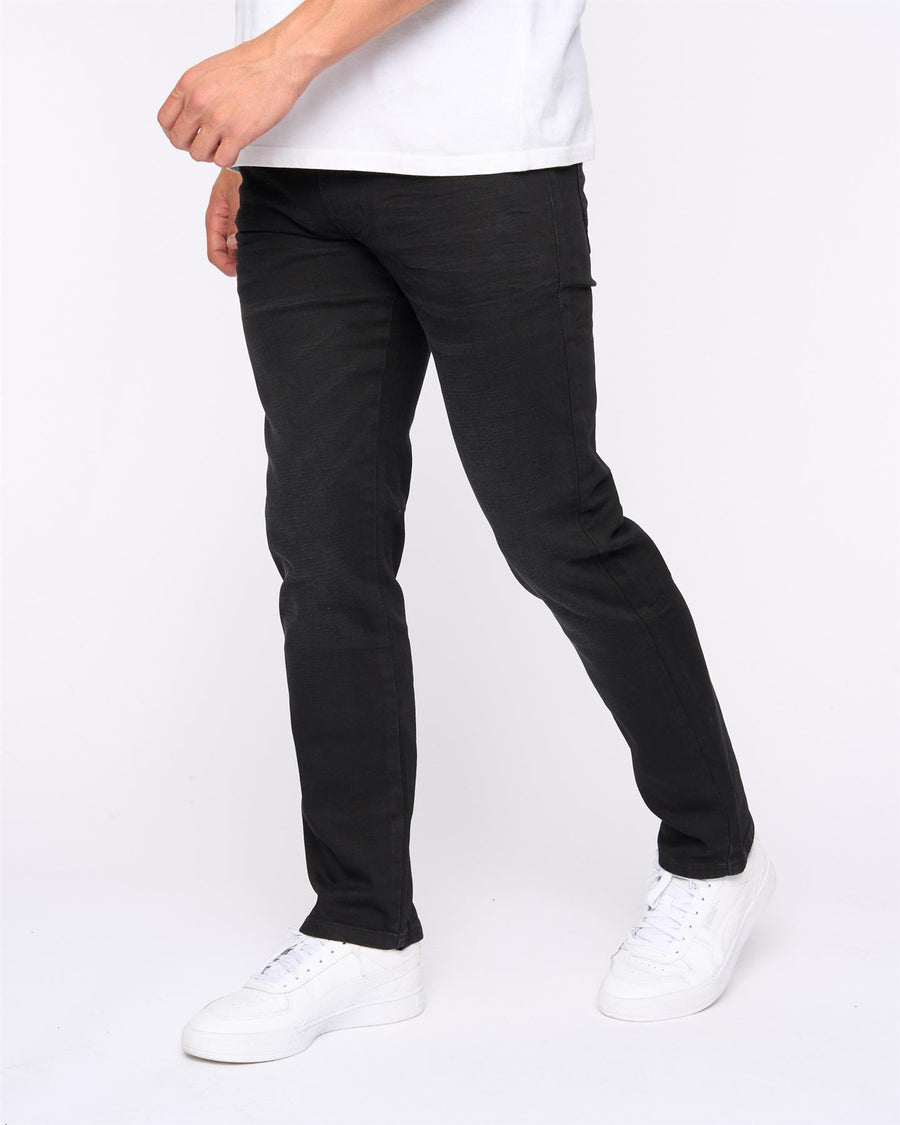 Mens Newbury Straight Fit Jeans Black Wash