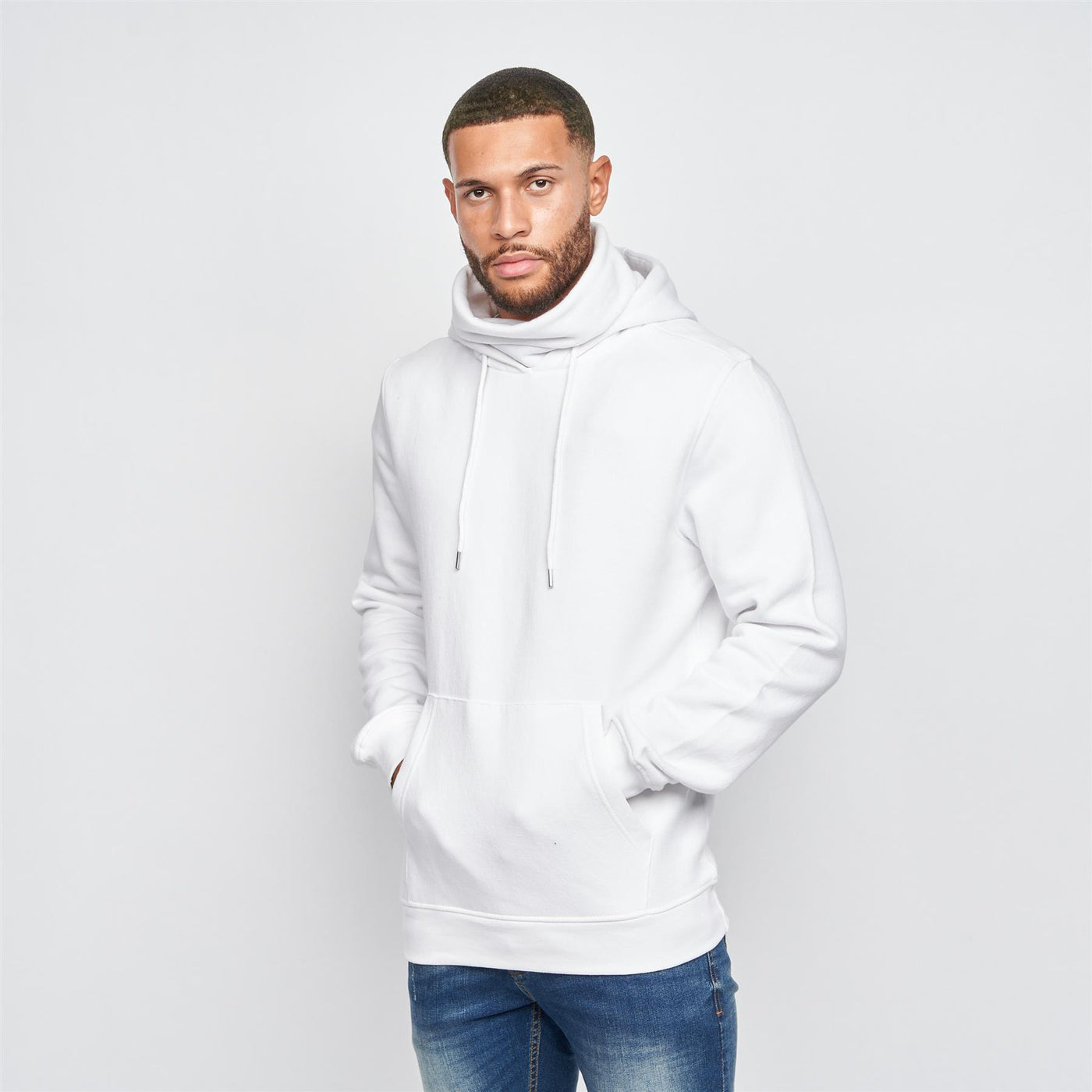 Mens Venmark Snood Sweat White