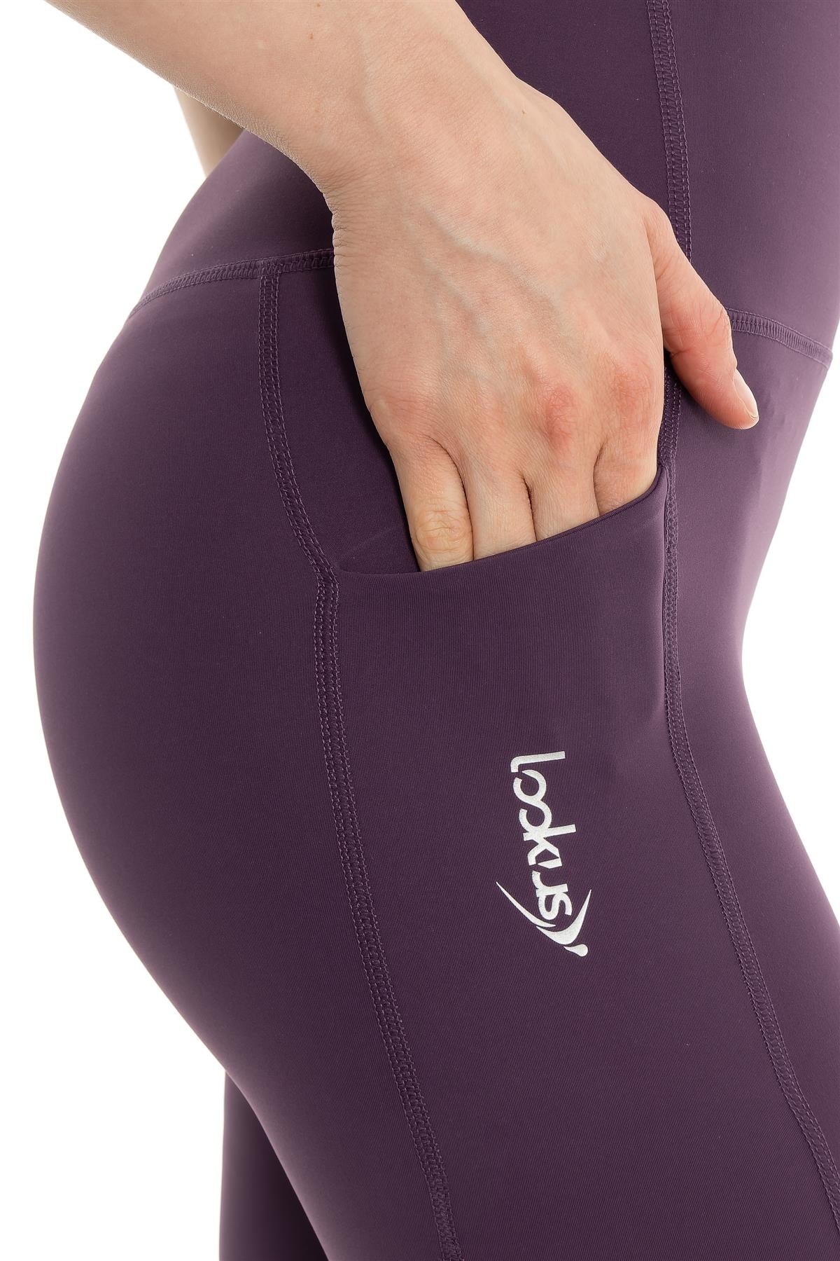 Arya  Pocket Leggings Plum