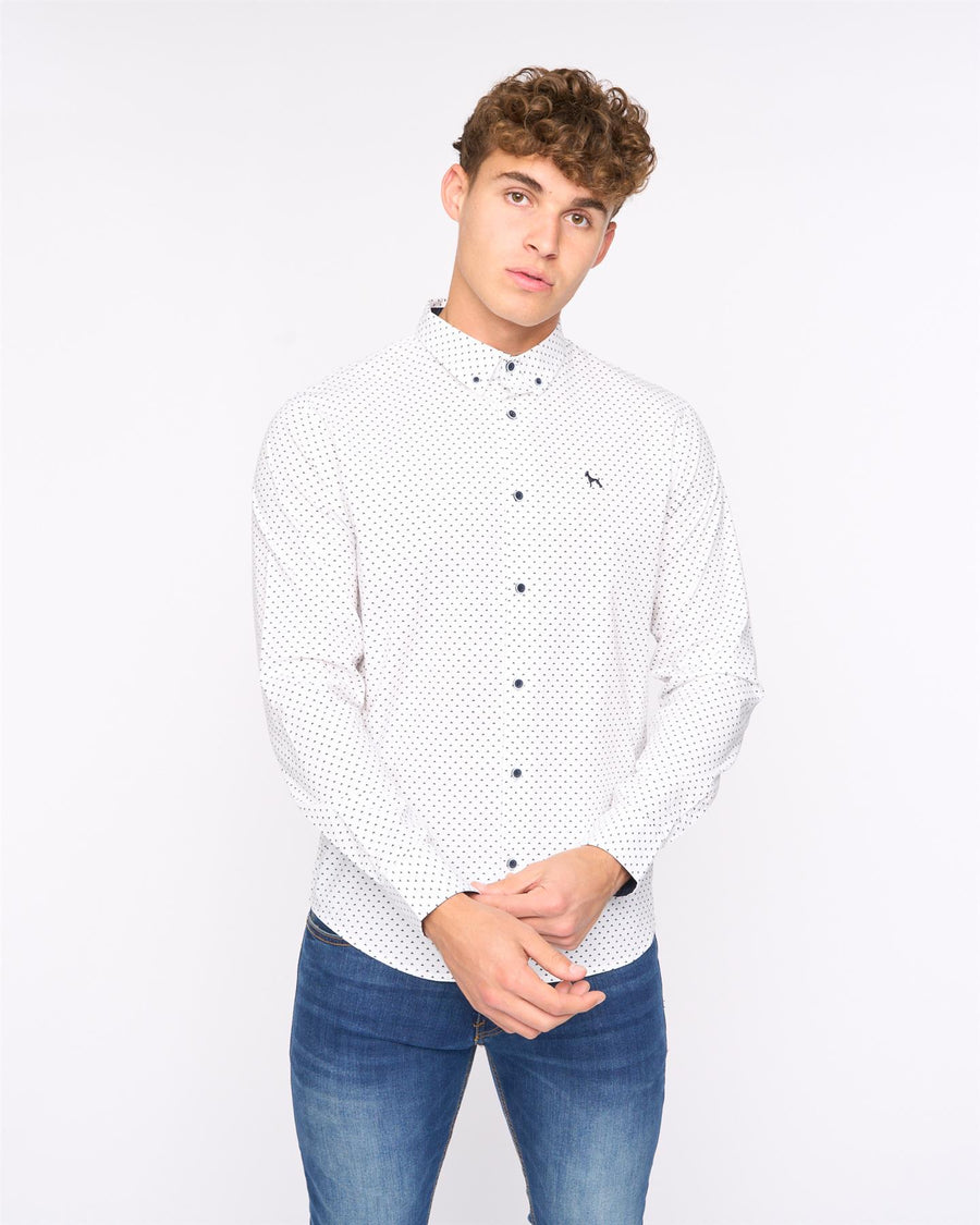 Mens  Broadley Slim Fit Shirt White