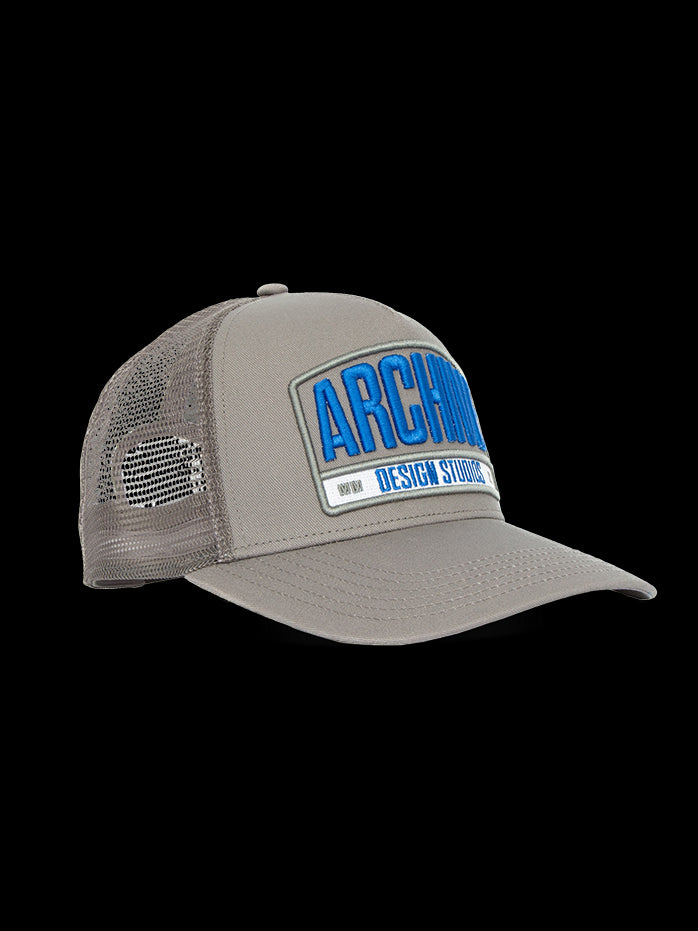 Mens Sanford Trucker Cap Grey