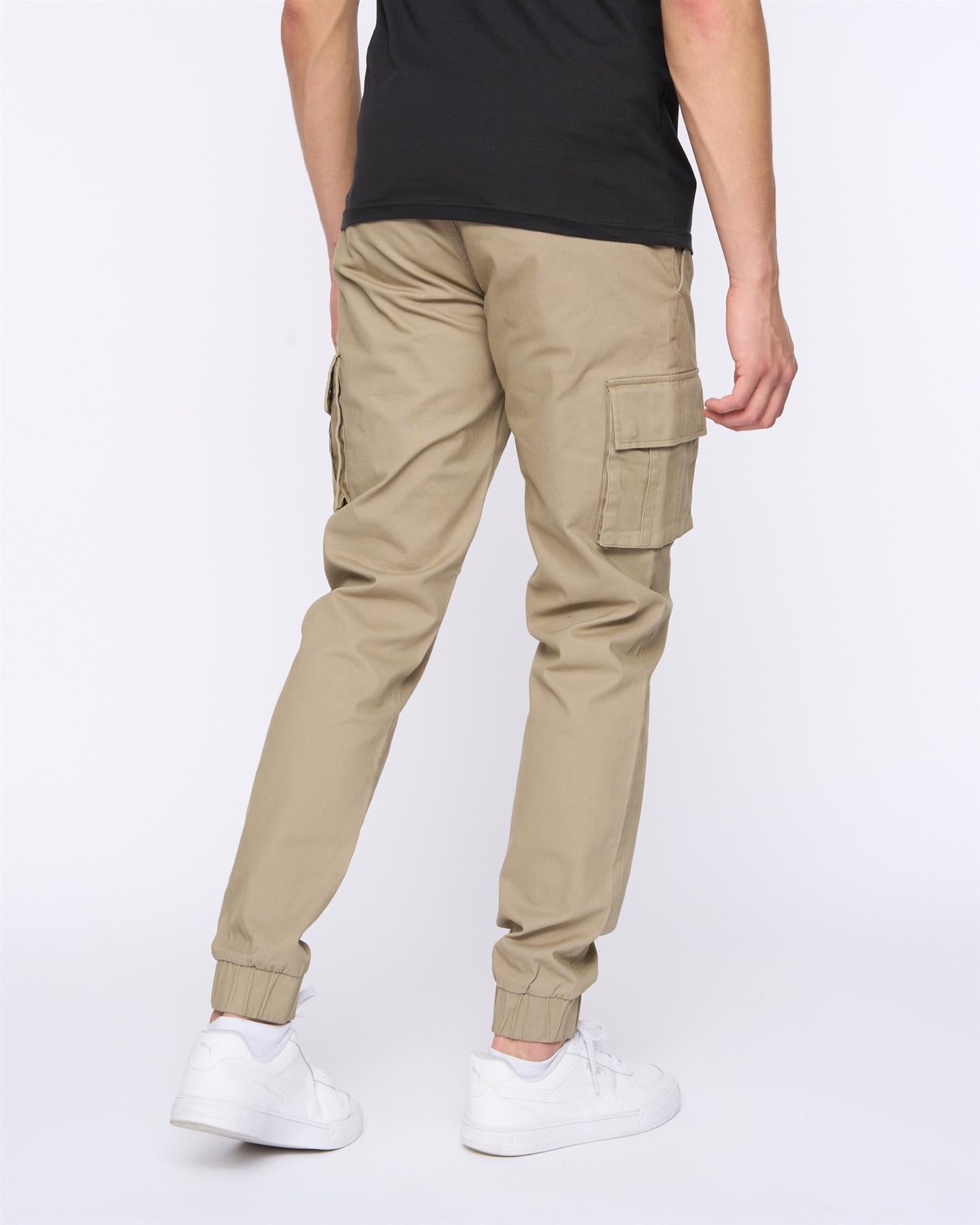 Mens Chemmer Woven Jog Pants Stone