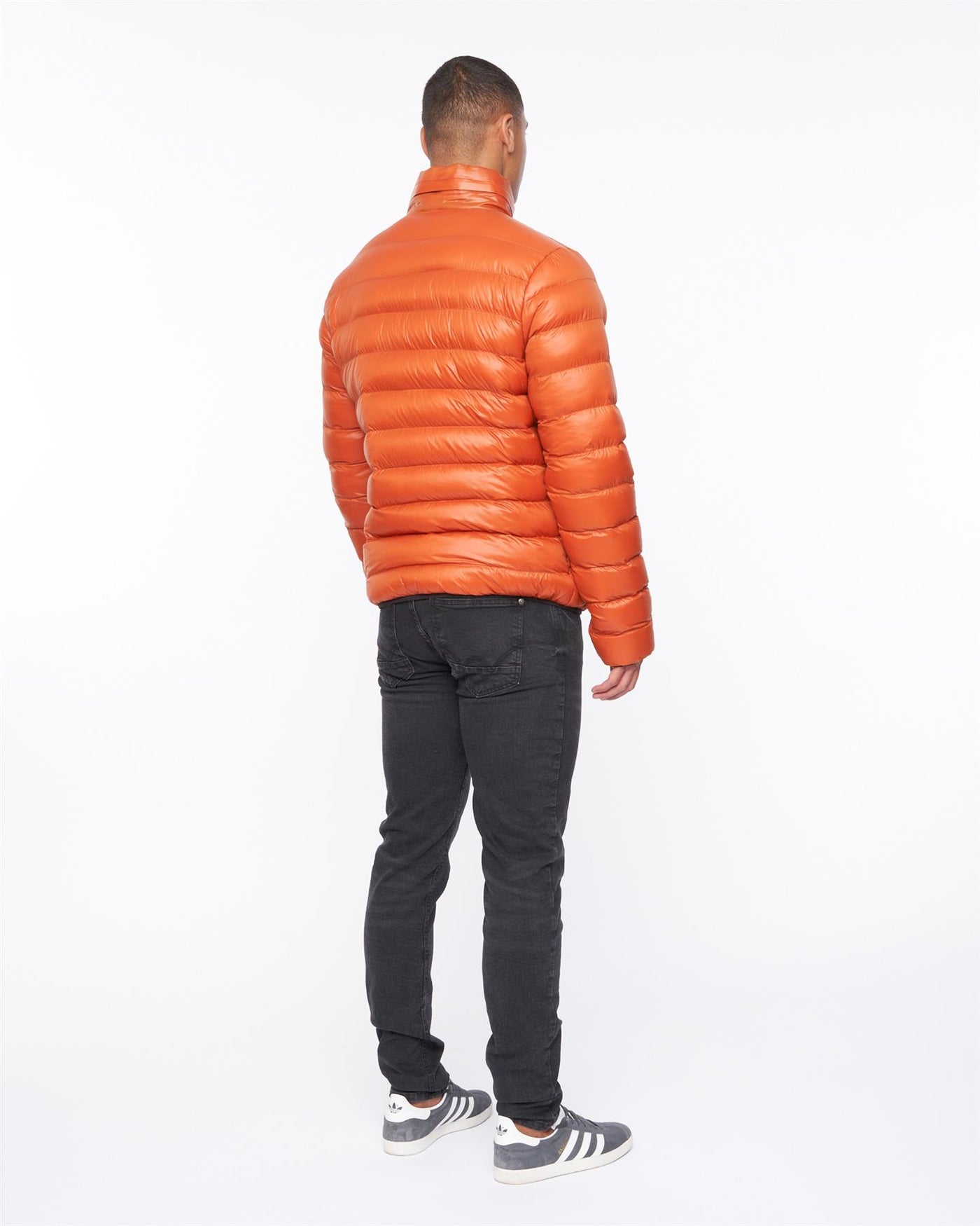 Mens Shemmy Two Quilted Jacket Orange