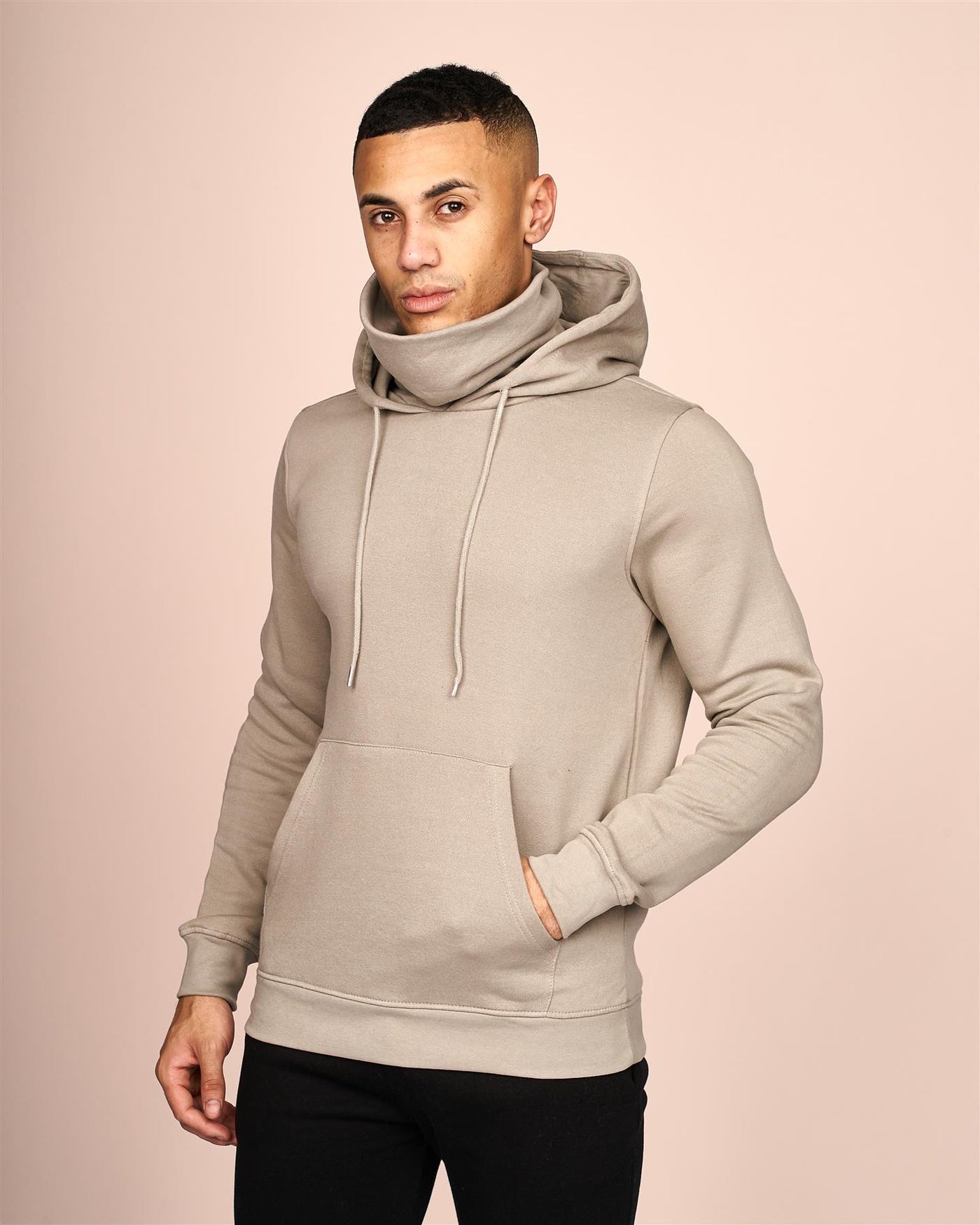 Mens Venmark Snood Sweat Stone