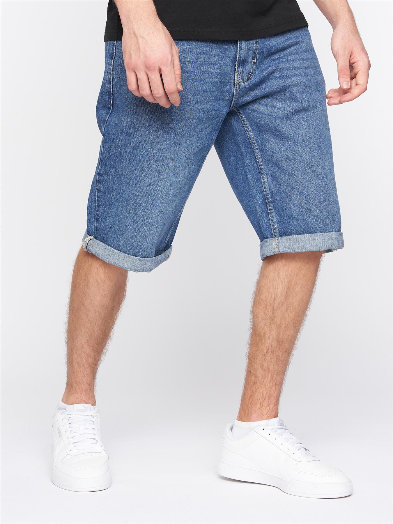 Tillforth Denim Shorts Stone Wash