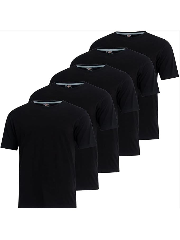 Men's Dovar T-Shirt 5pk Black