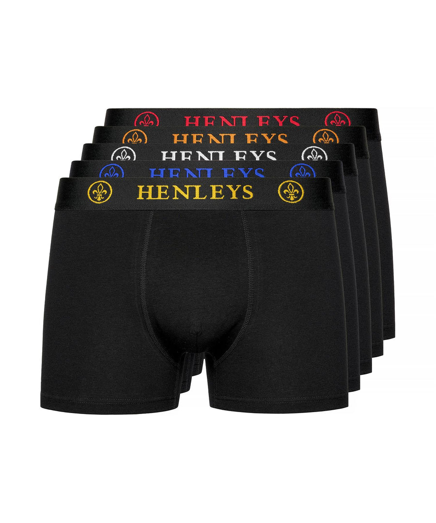 Mens Quintlock Boxers 5pk Black