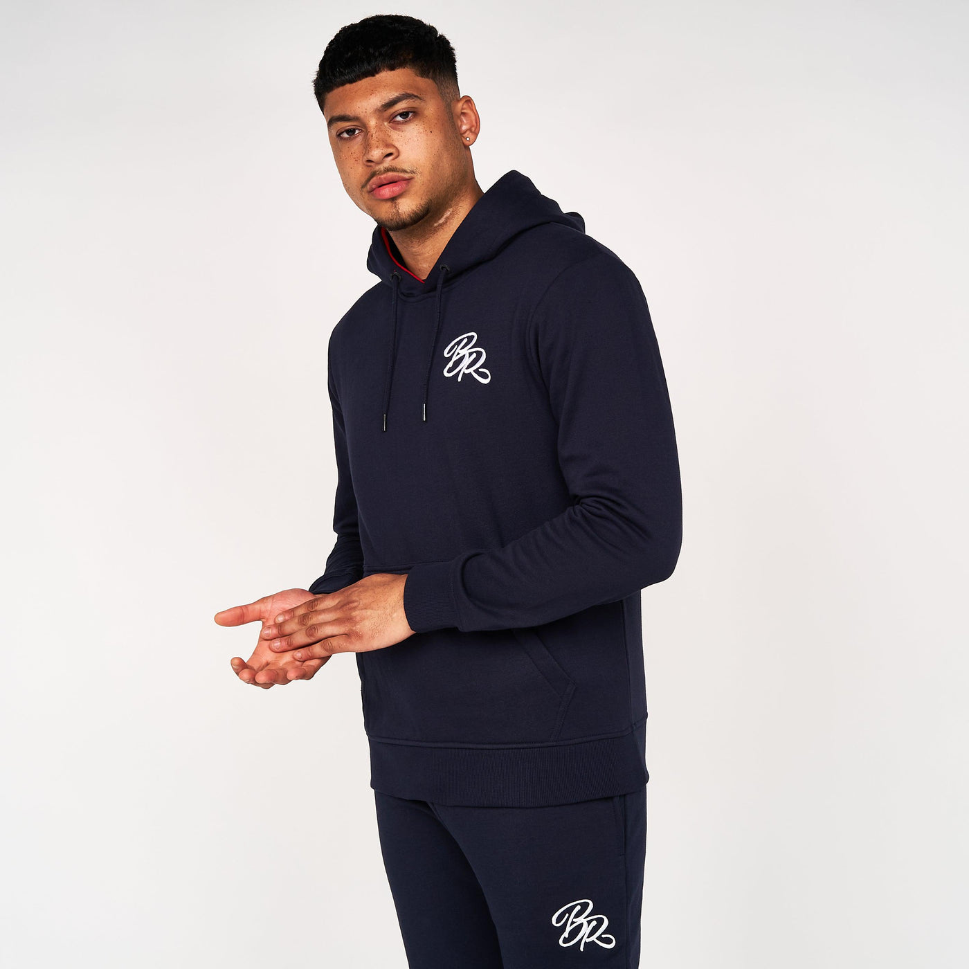 Born Rich Mens Fontaine Hoodie Navy