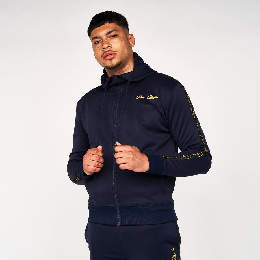 Born Rich Mens Daprela Tracktop Hoodie Sky Captain