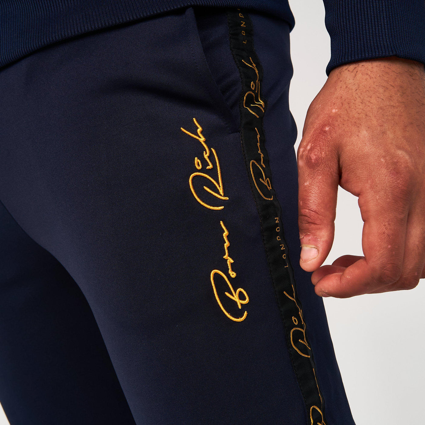 Born Rich Mens Daprela Trackpants Sky Captain