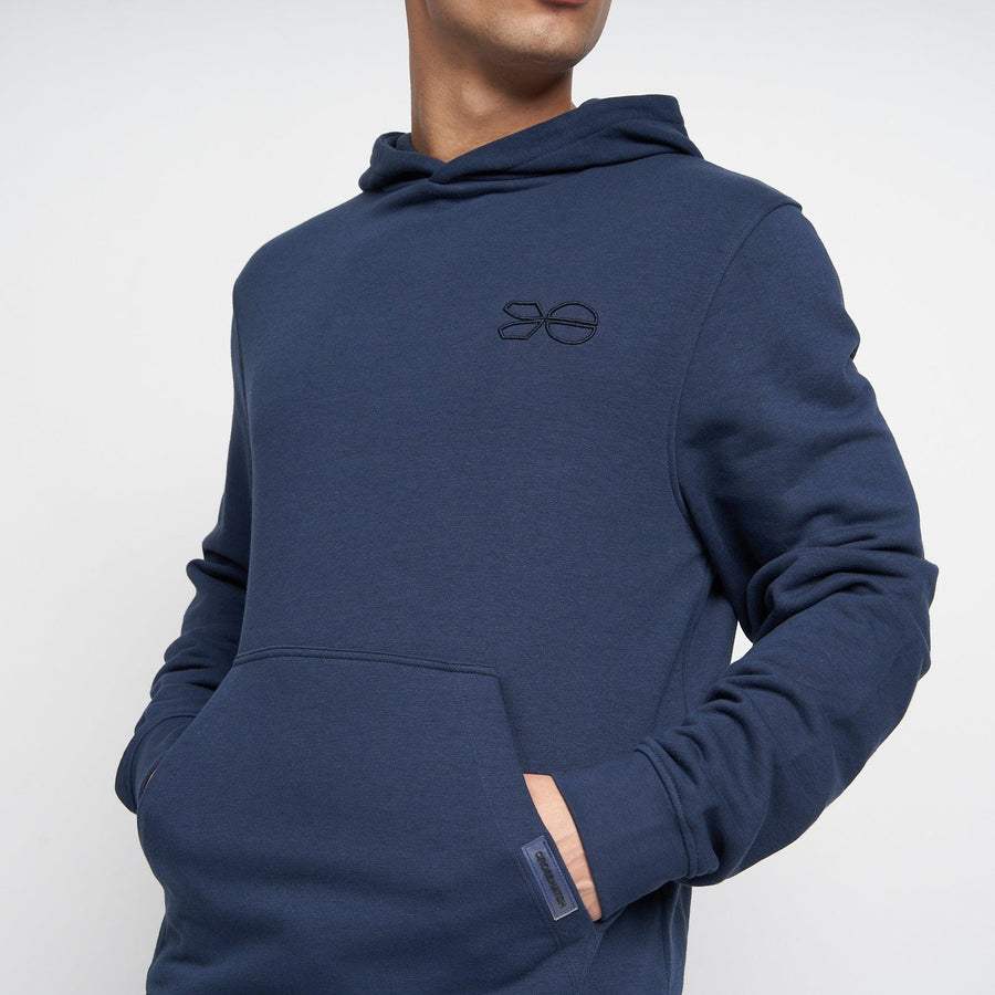 Crosshatch Mens Emmson Hoodie Navy