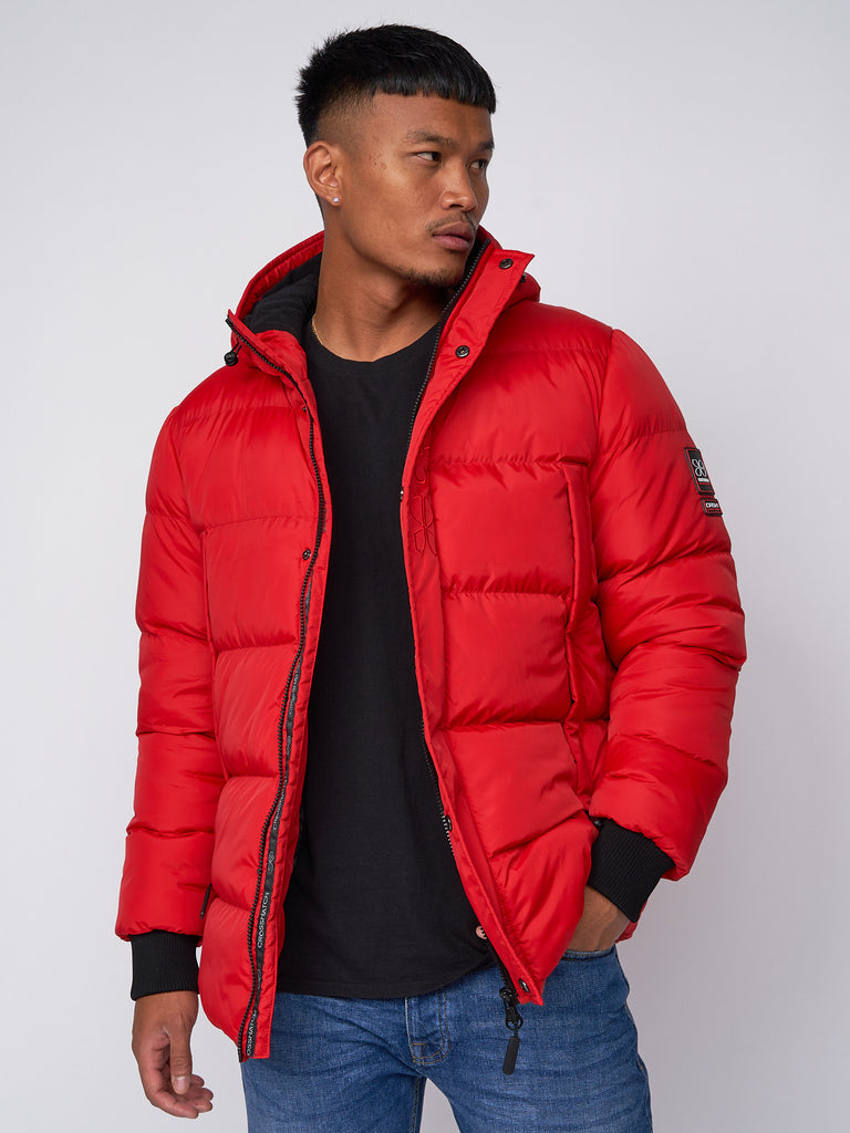 Crosshatch Mens Bowmer Embossed Jacket Red – Brand Corner