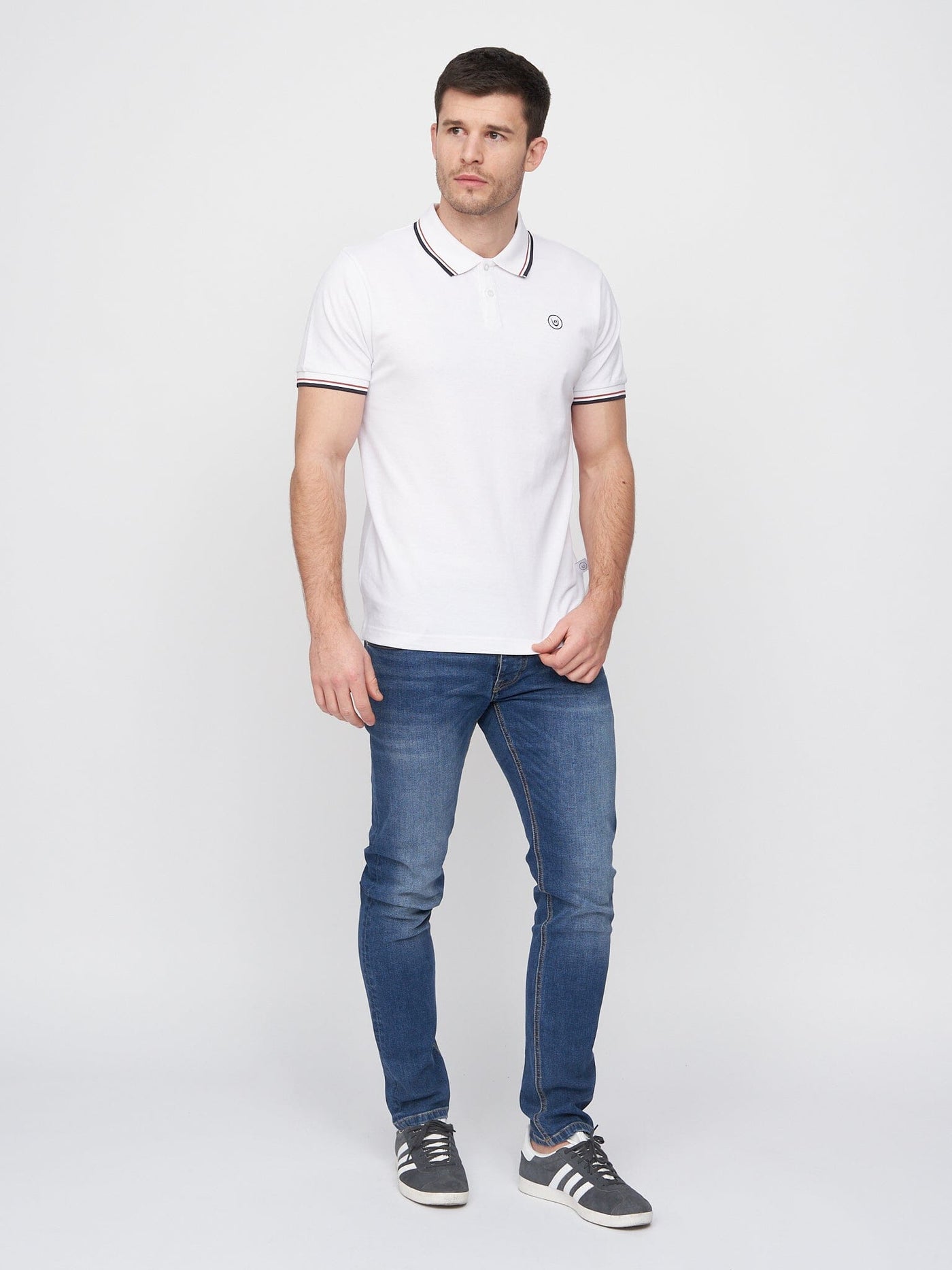 Hendamore Polo White/Red