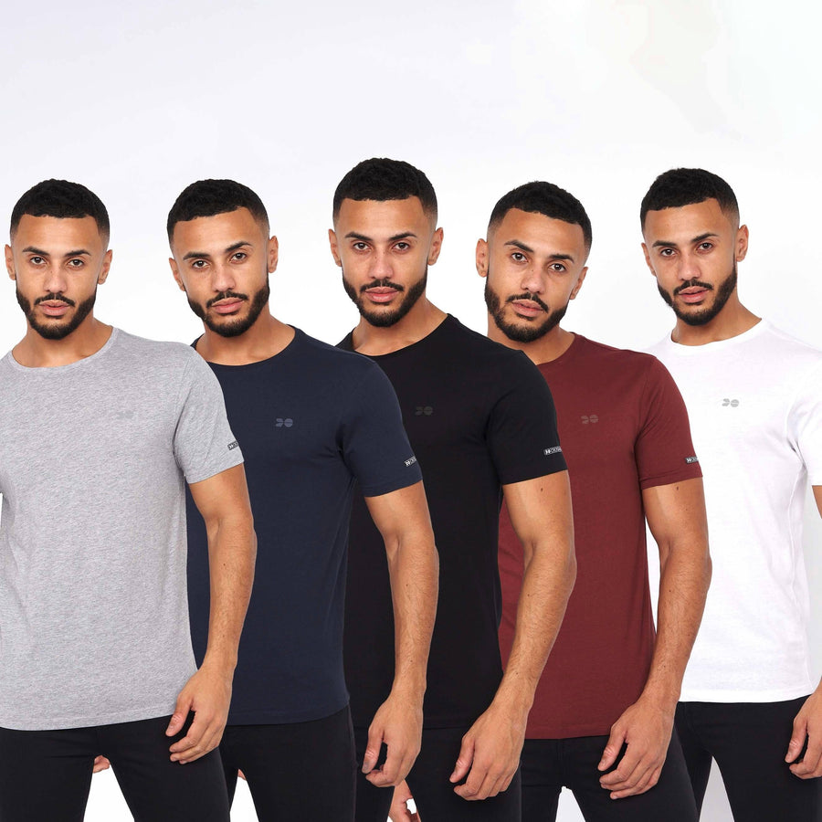 Crosshatch Mens Fellawear Lounge Tees 5pk Assorted